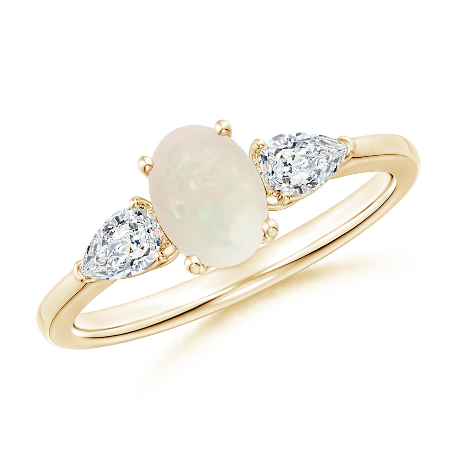 A - Opal / 0.85 CT / 14 KT Yellow Gold