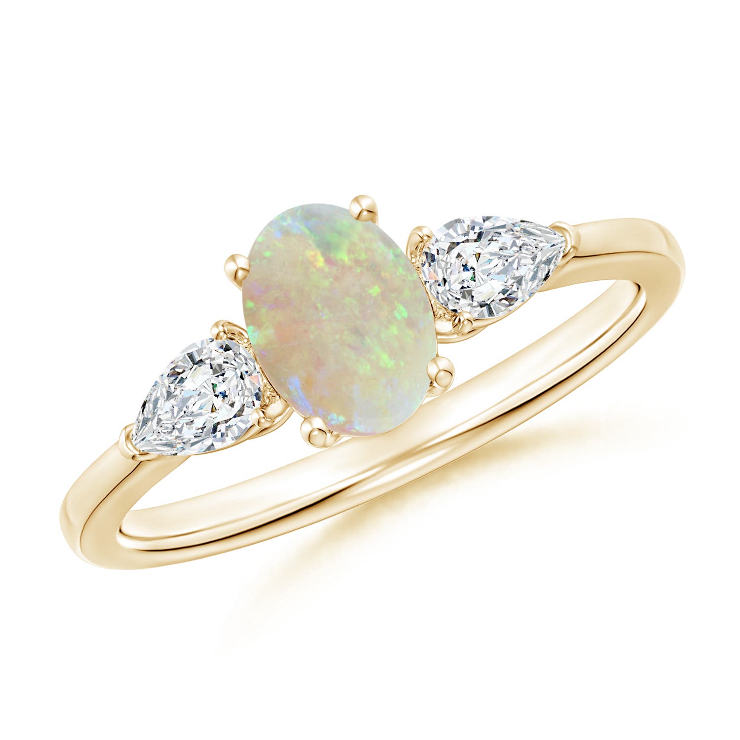 AAA - Opal / 0.85 CT / 14 KT Yellow Gold