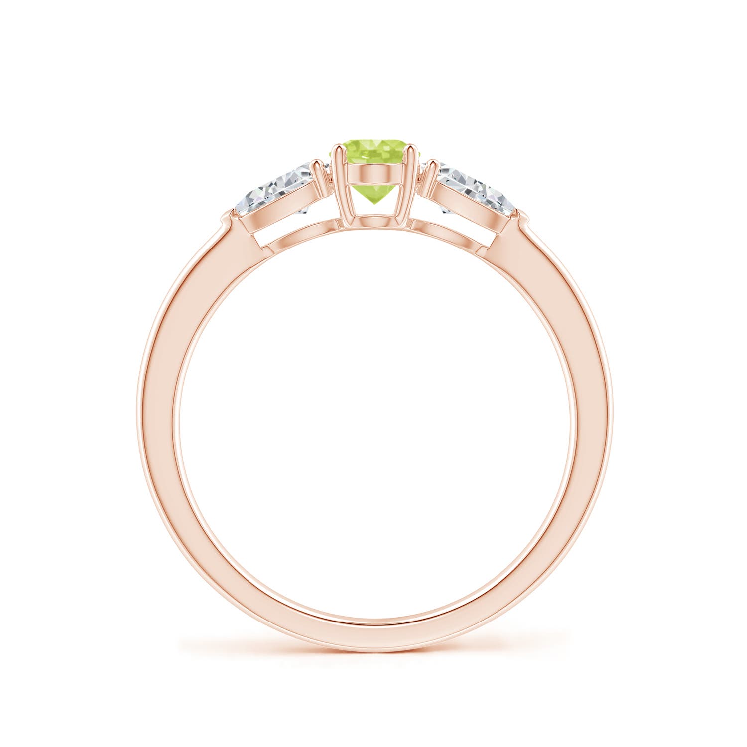 A - Peridot / 0.88 CT / 14 KT Rose Gold