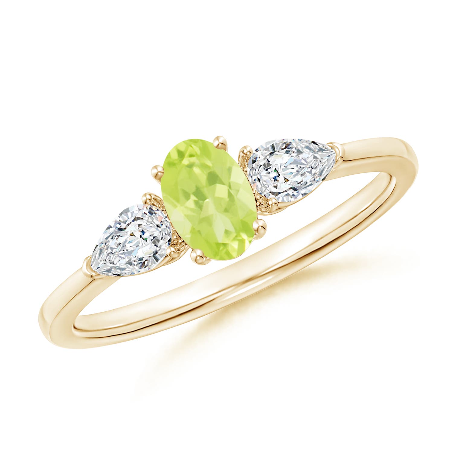 A - Peridot / 0.88 CT / 14 KT Yellow Gold