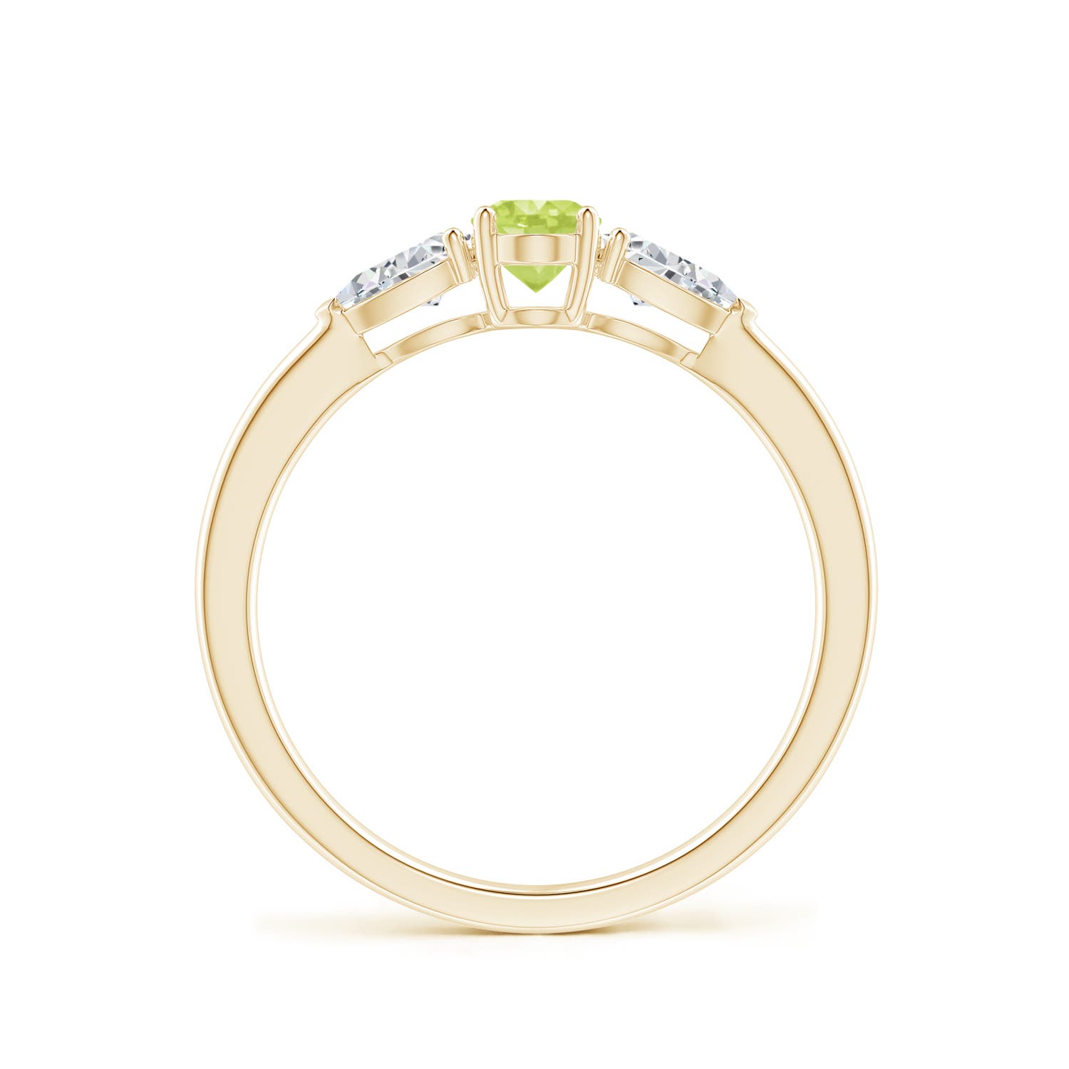 A - Peridot / 0.88 CT / 14 KT Yellow Gold