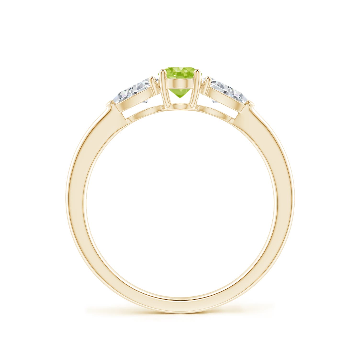 AA - Peridot / 0.88 CT / 14 KT Yellow Gold