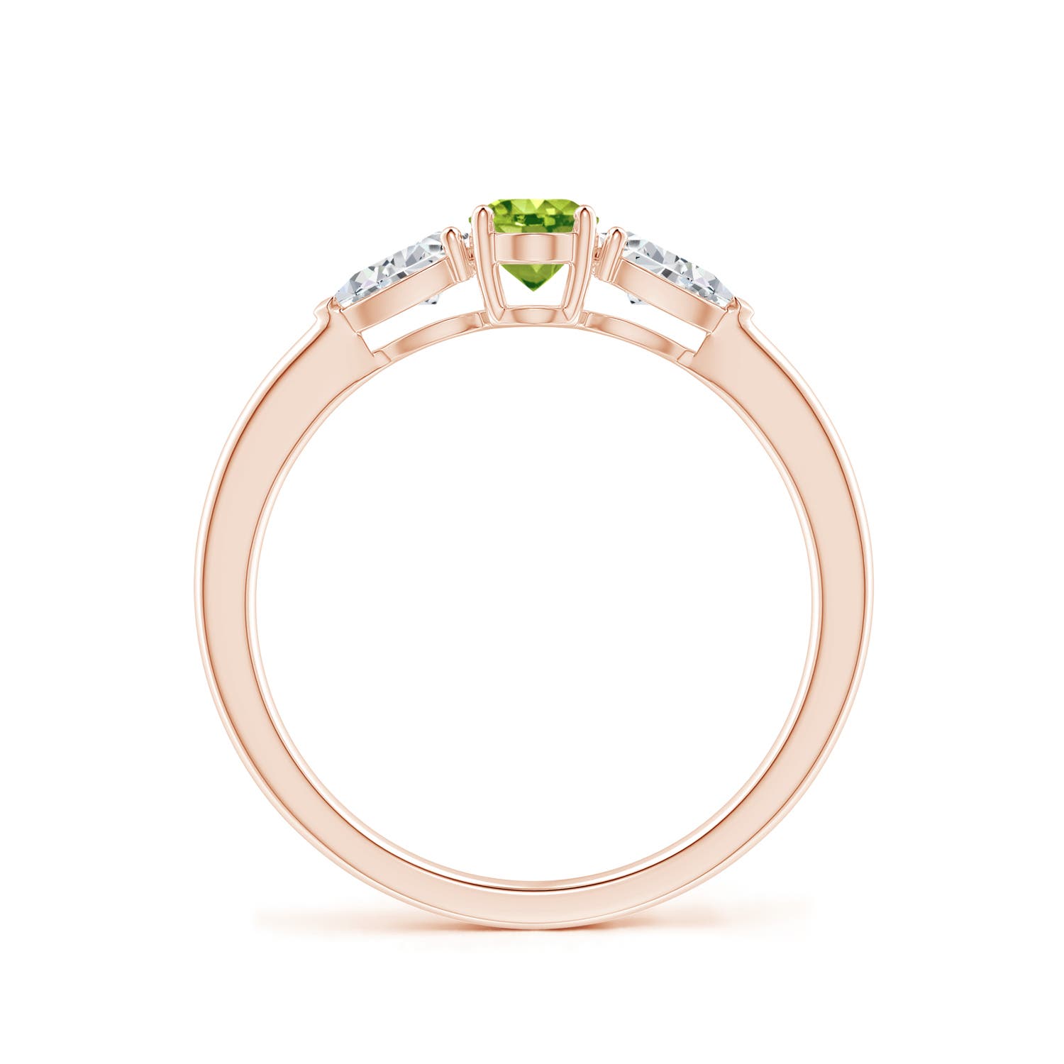 AAA - Peridot / 0.88 CT / 14 KT Rose Gold