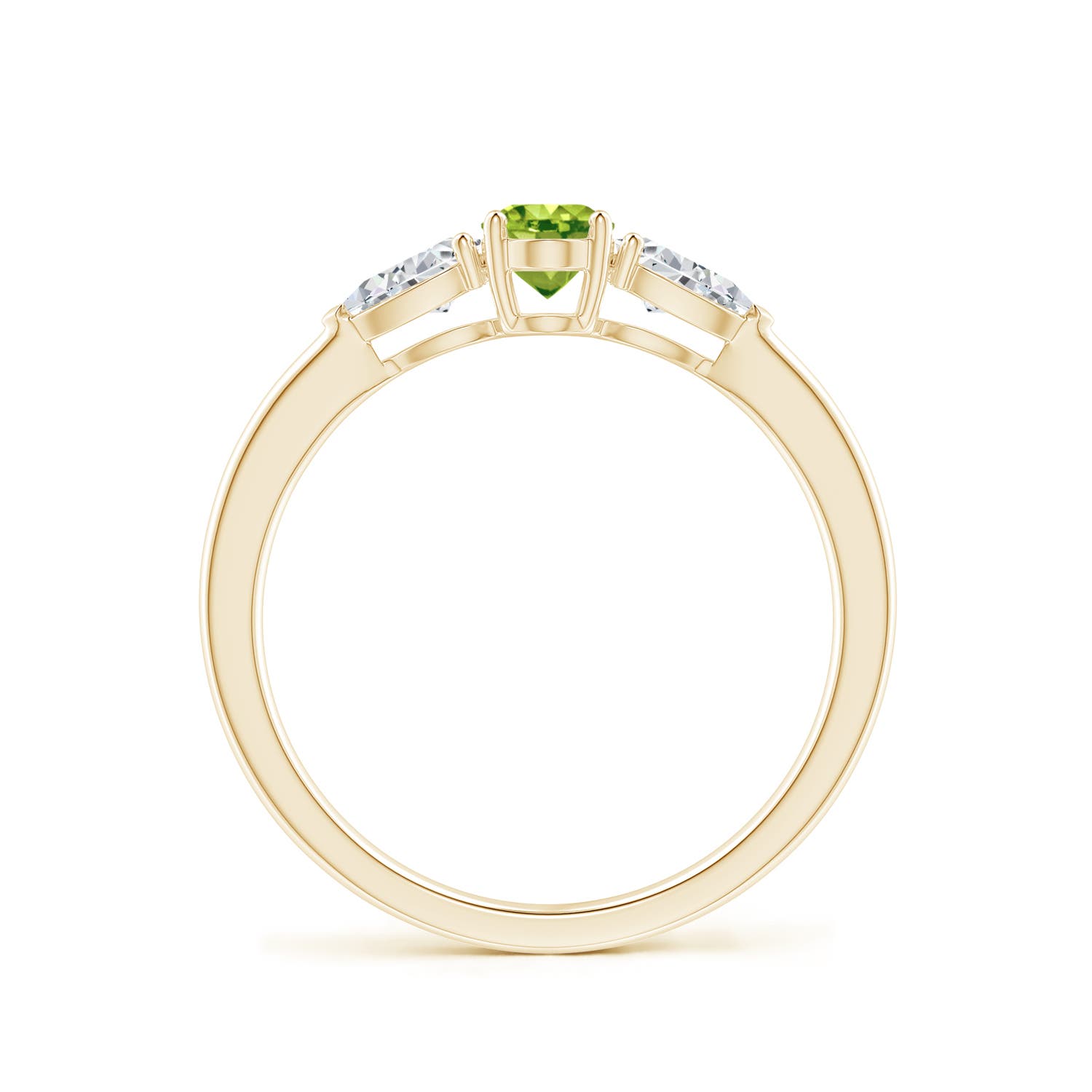 AAA - Peridot / 0.88 CT / 14 KT Yellow Gold