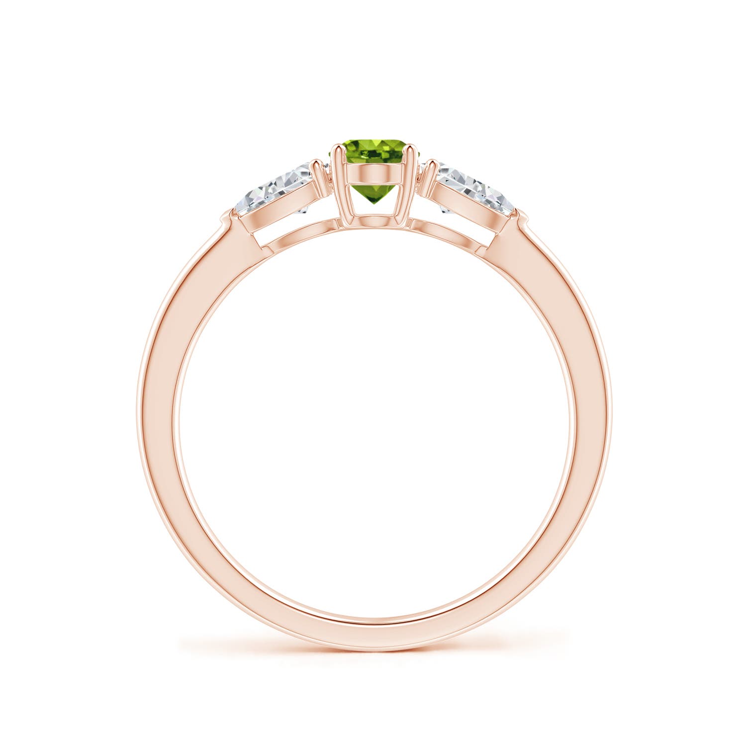 AAAA - Peridot / 0.88 CT / 14 KT Rose Gold