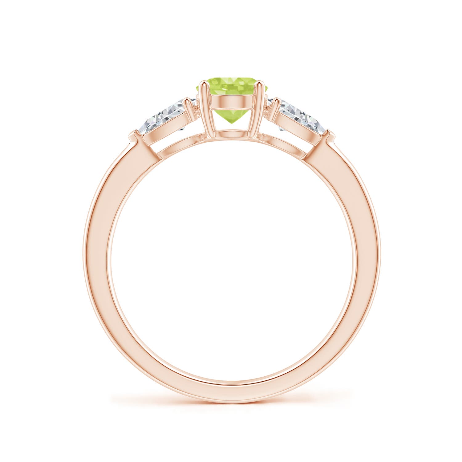 A - Peridot / 1.25 CT / 14 KT Rose Gold