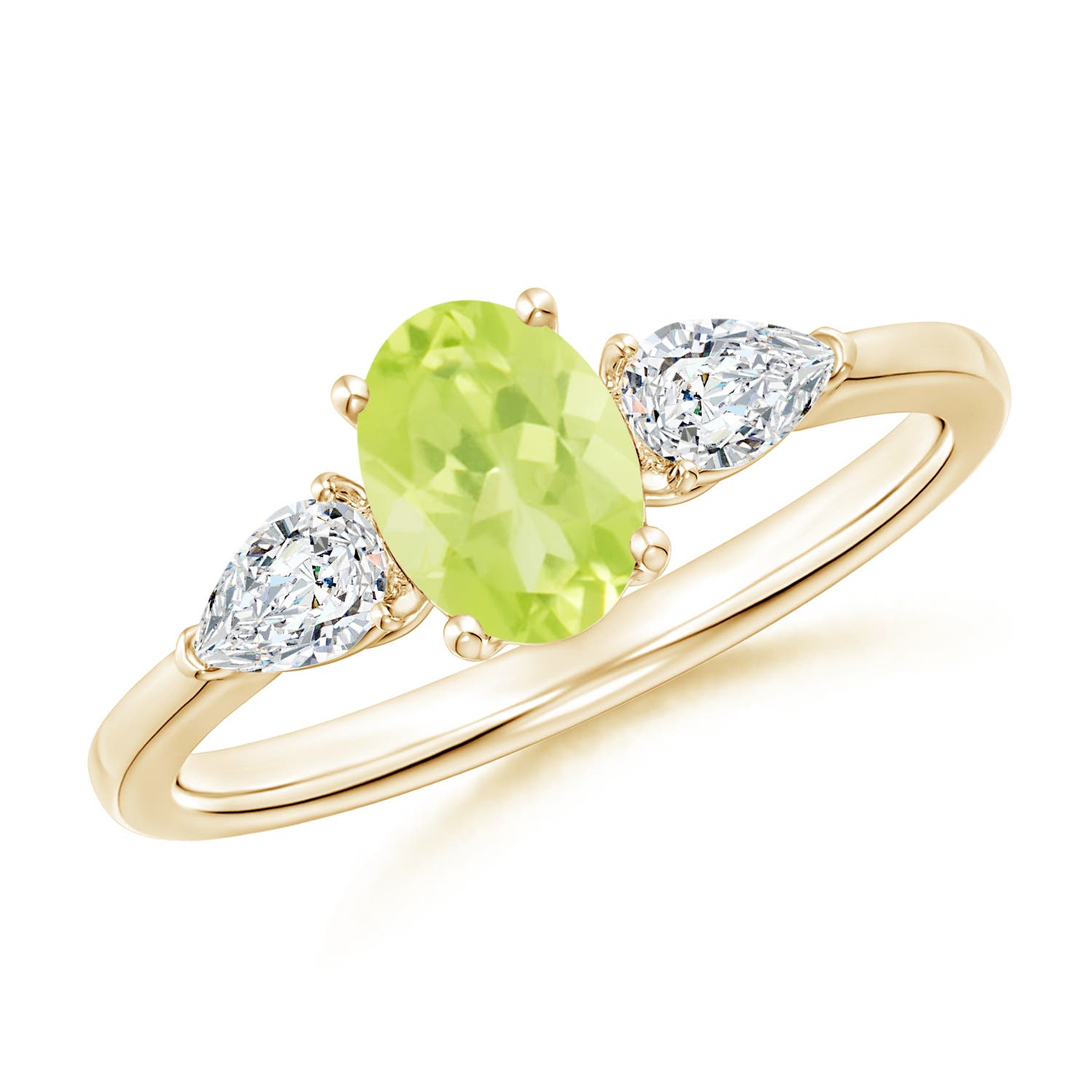 A - Peridot / 1.25 CT / 14 KT Yellow Gold