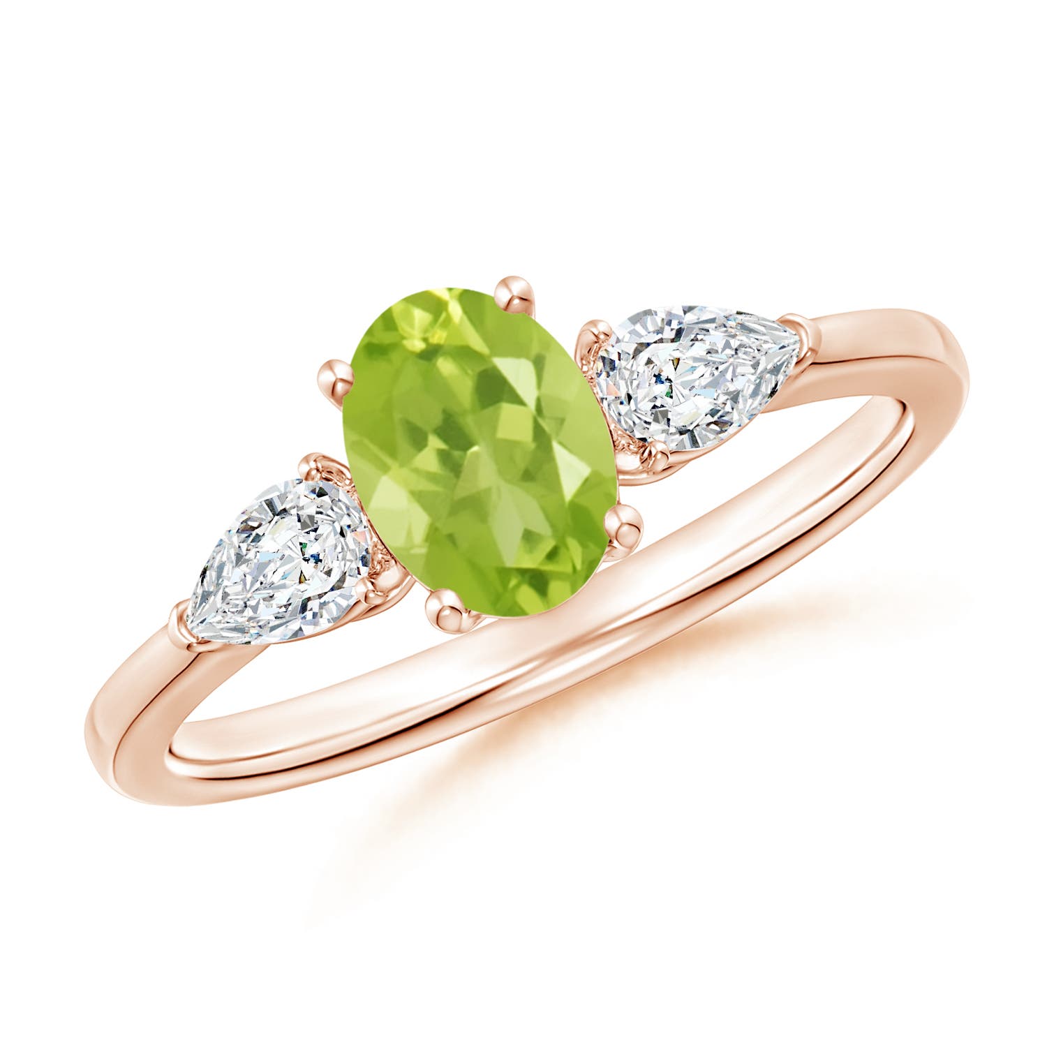 AA - Peridot / 1.25 CT / 14 KT Rose Gold