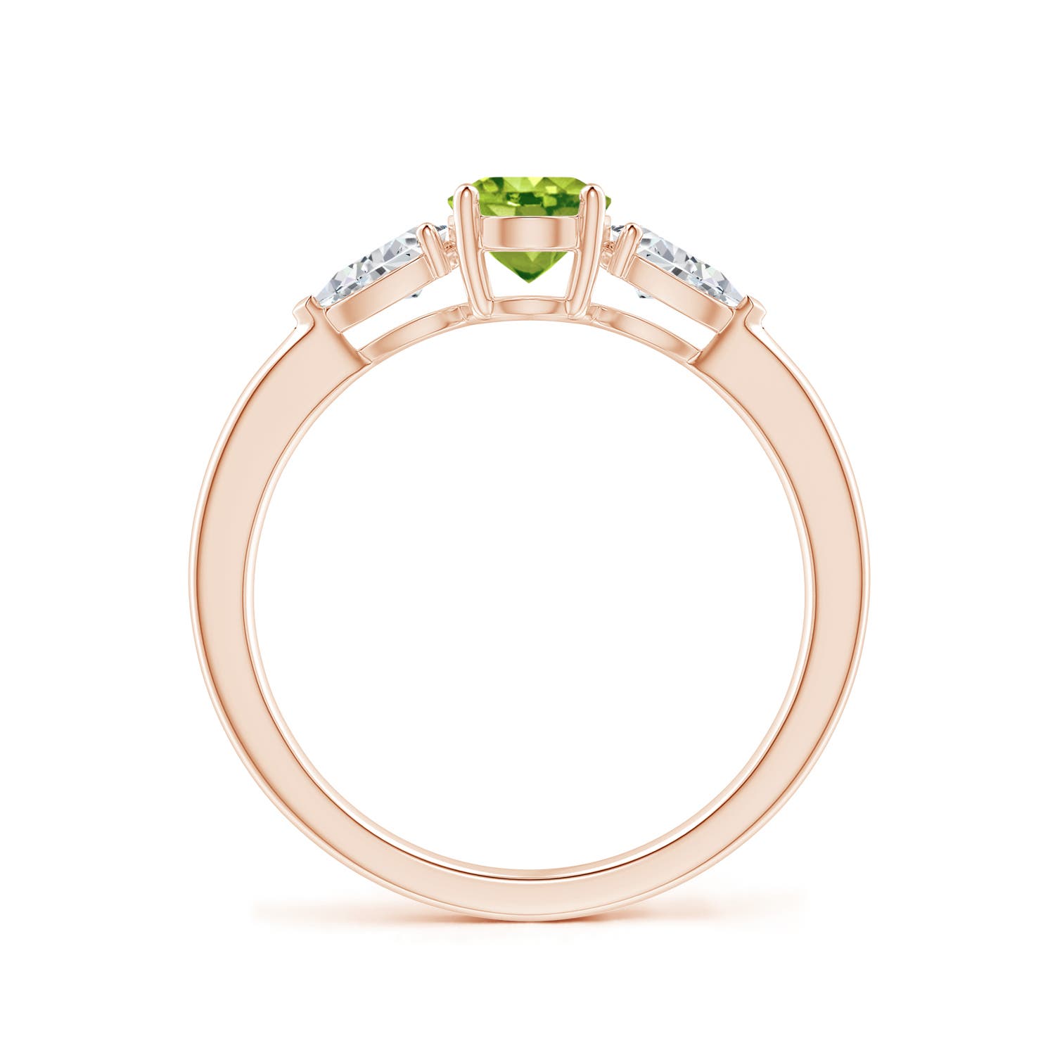 AAA - Peridot / 1.25 CT / 14 KT Rose Gold