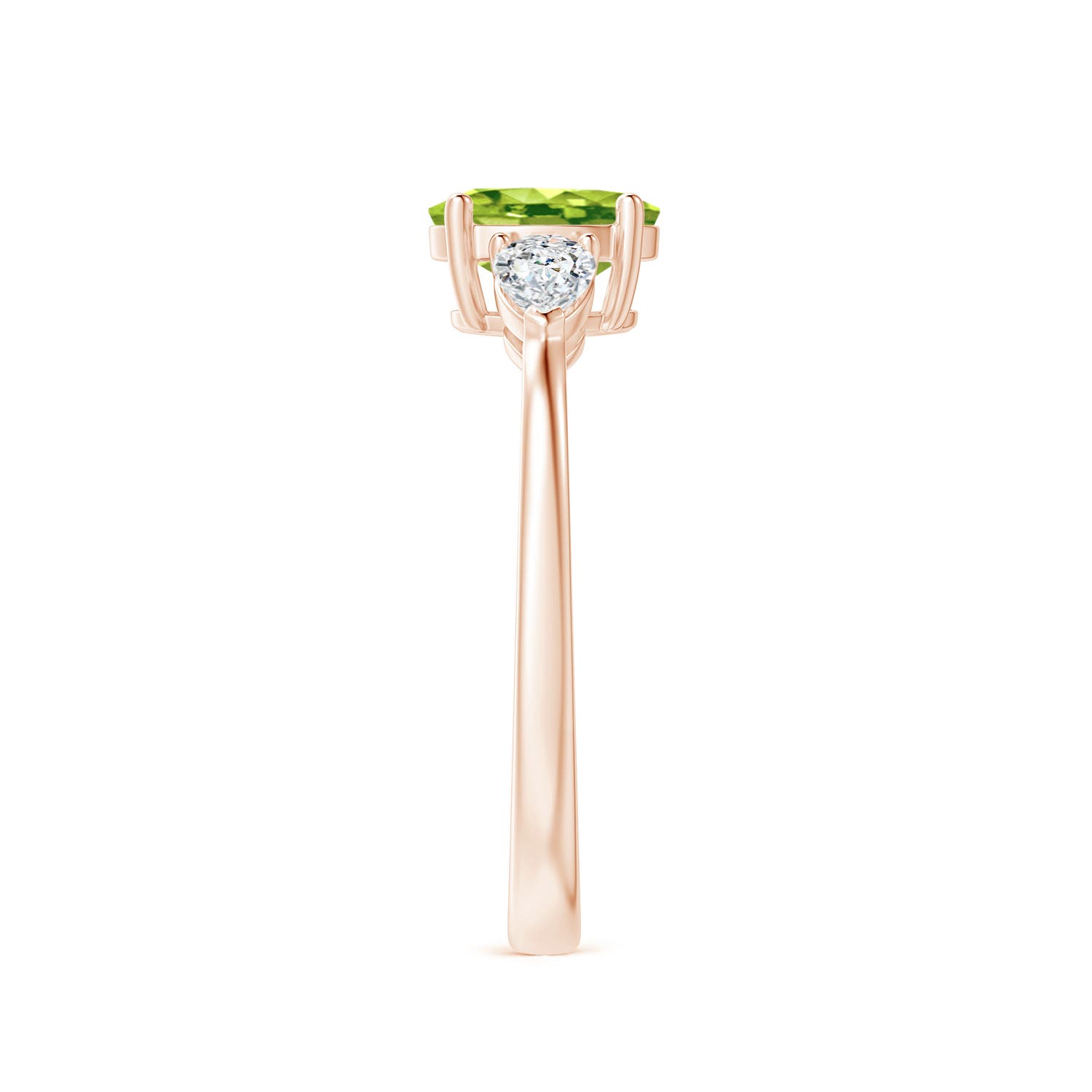 AAA - Peridot / 1.25 CT / 14 KT Rose Gold