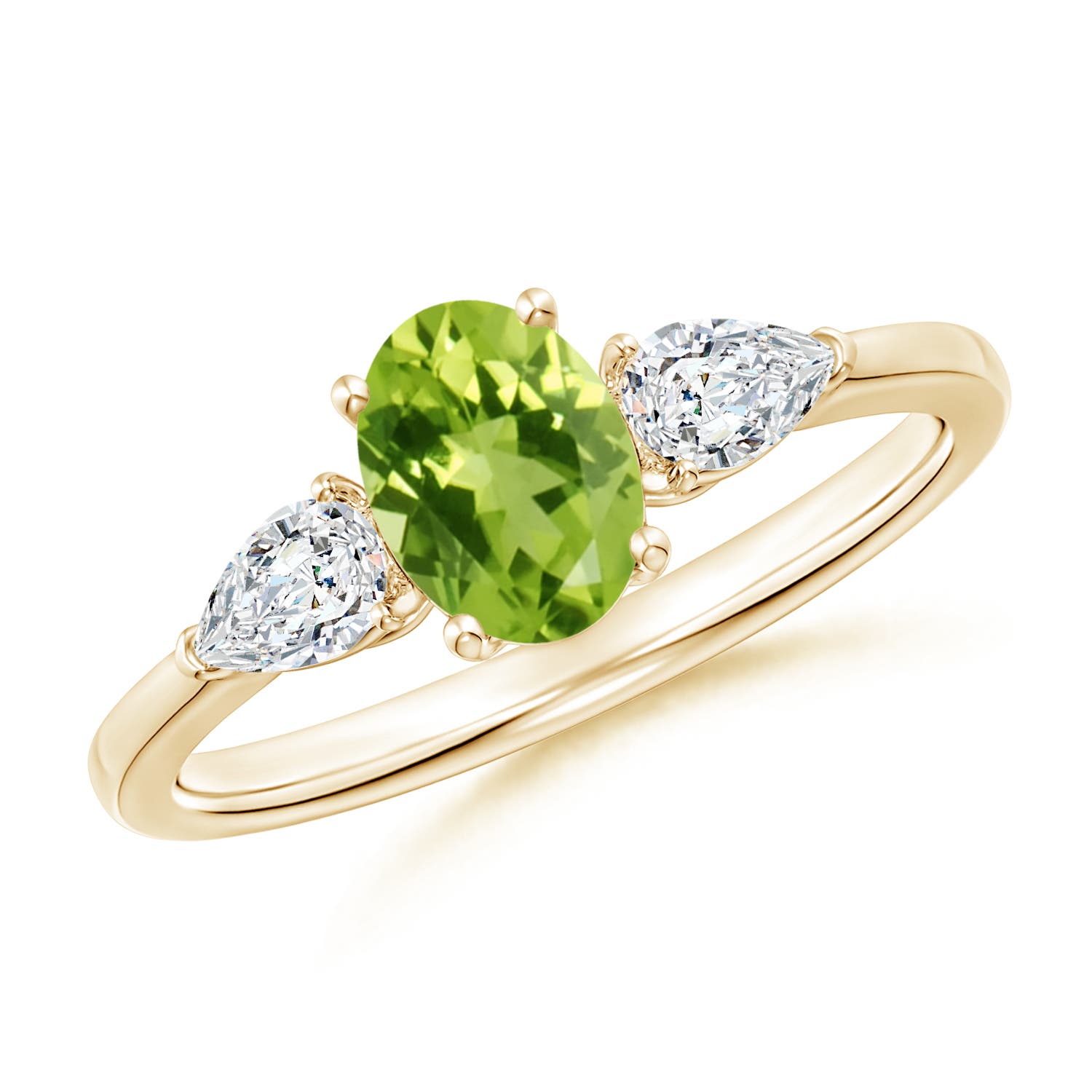 AAA - Peridot / 1.25 CT / 14 KT Yellow Gold