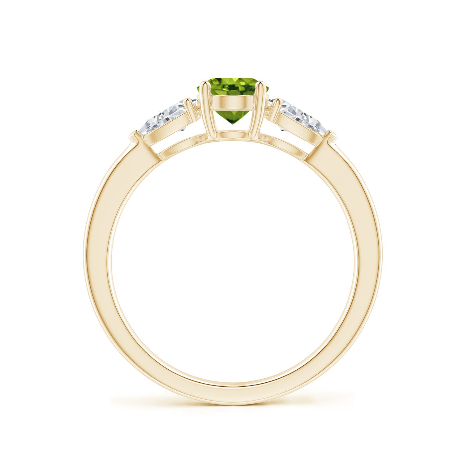 AAAA - Peridot / 1.25 CT / 14 KT Yellow Gold