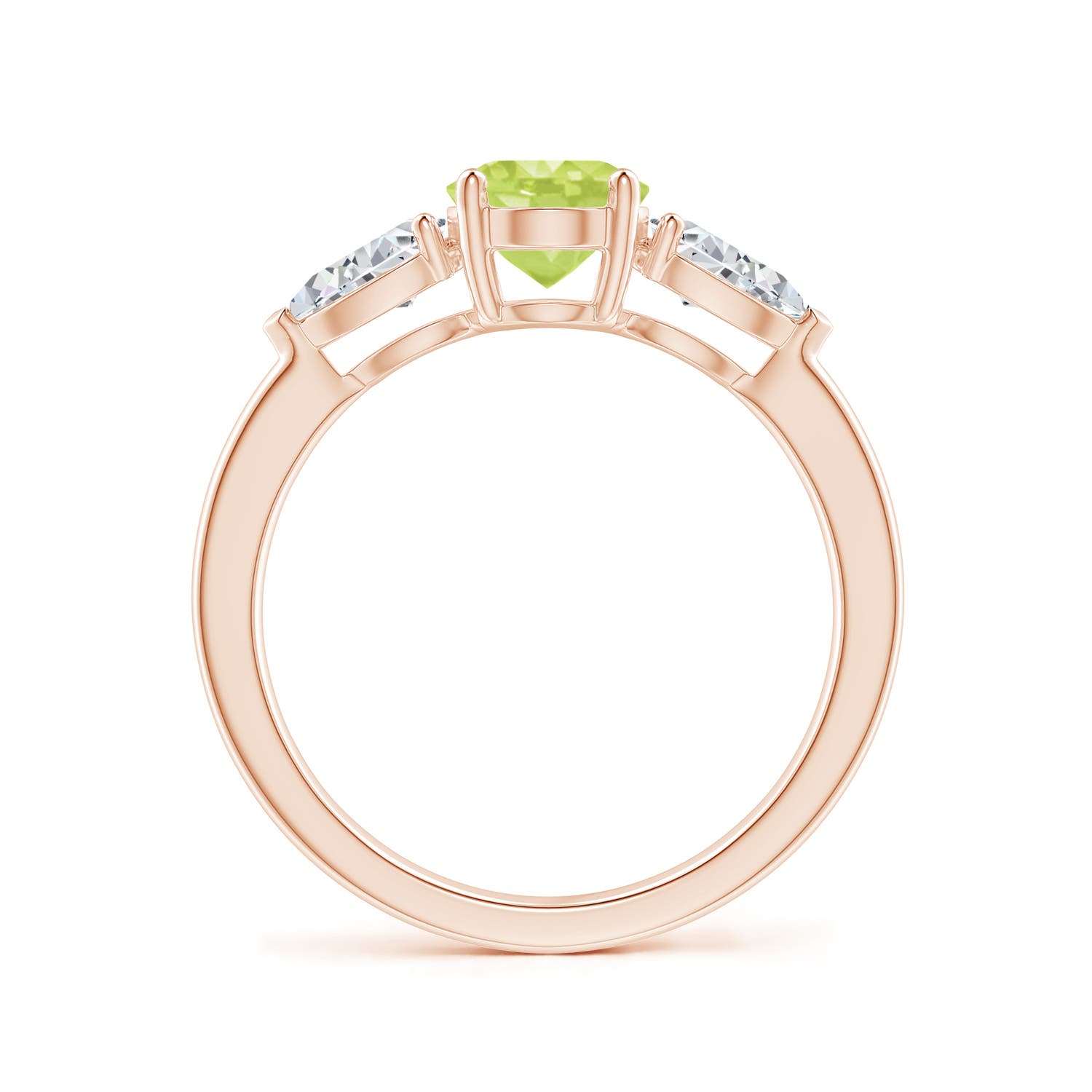 A - Peridot / 2.15 CT / 14 KT Rose Gold