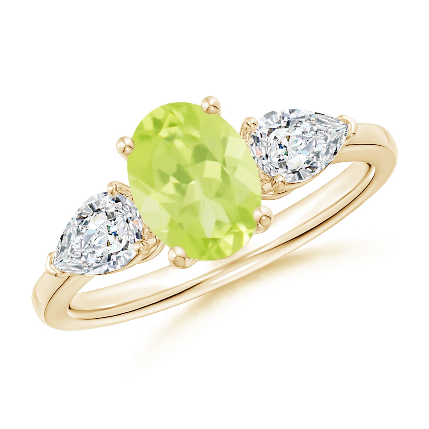 A - Peridot / 2.15 CT / 14 KT Yellow Gold