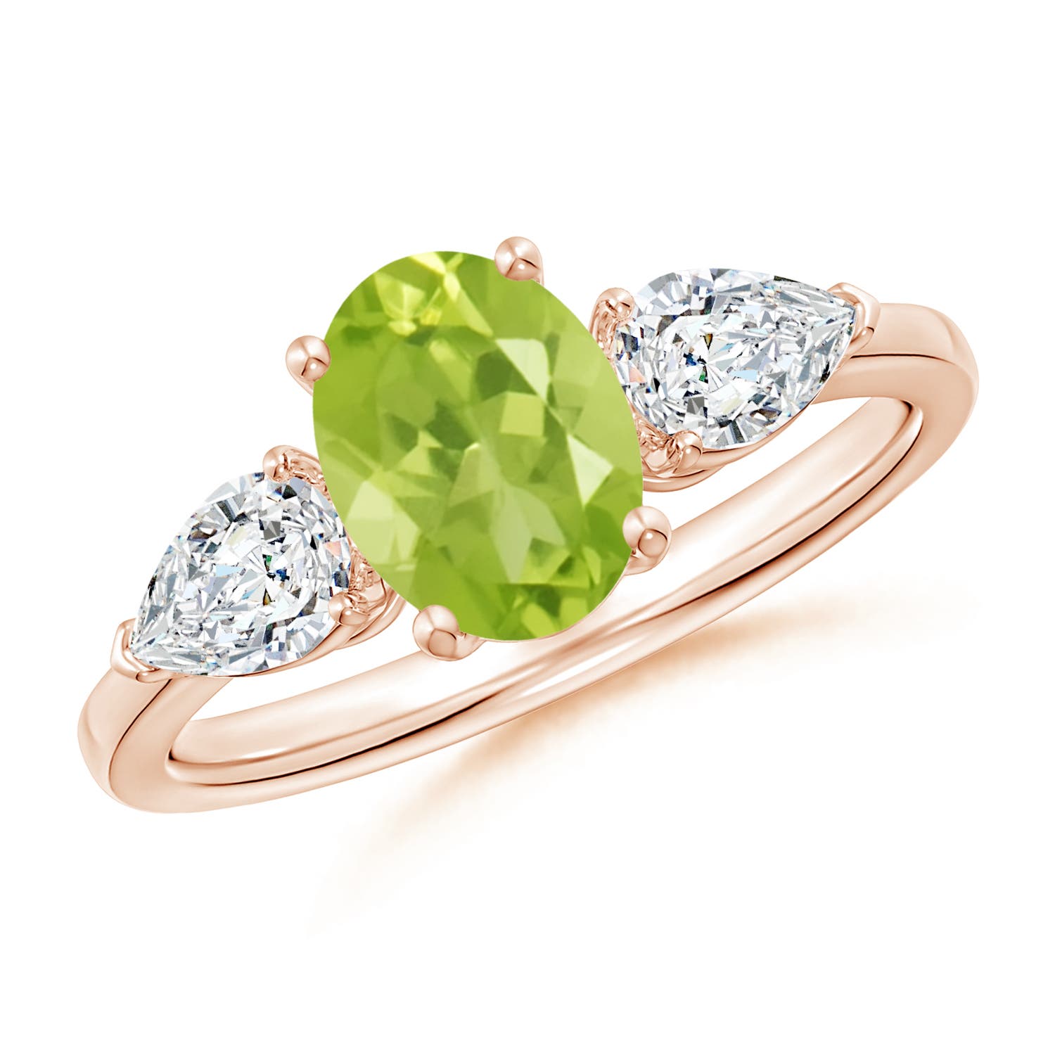 AA - Peridot / 2.15 CT / 14 KT Rose Gold