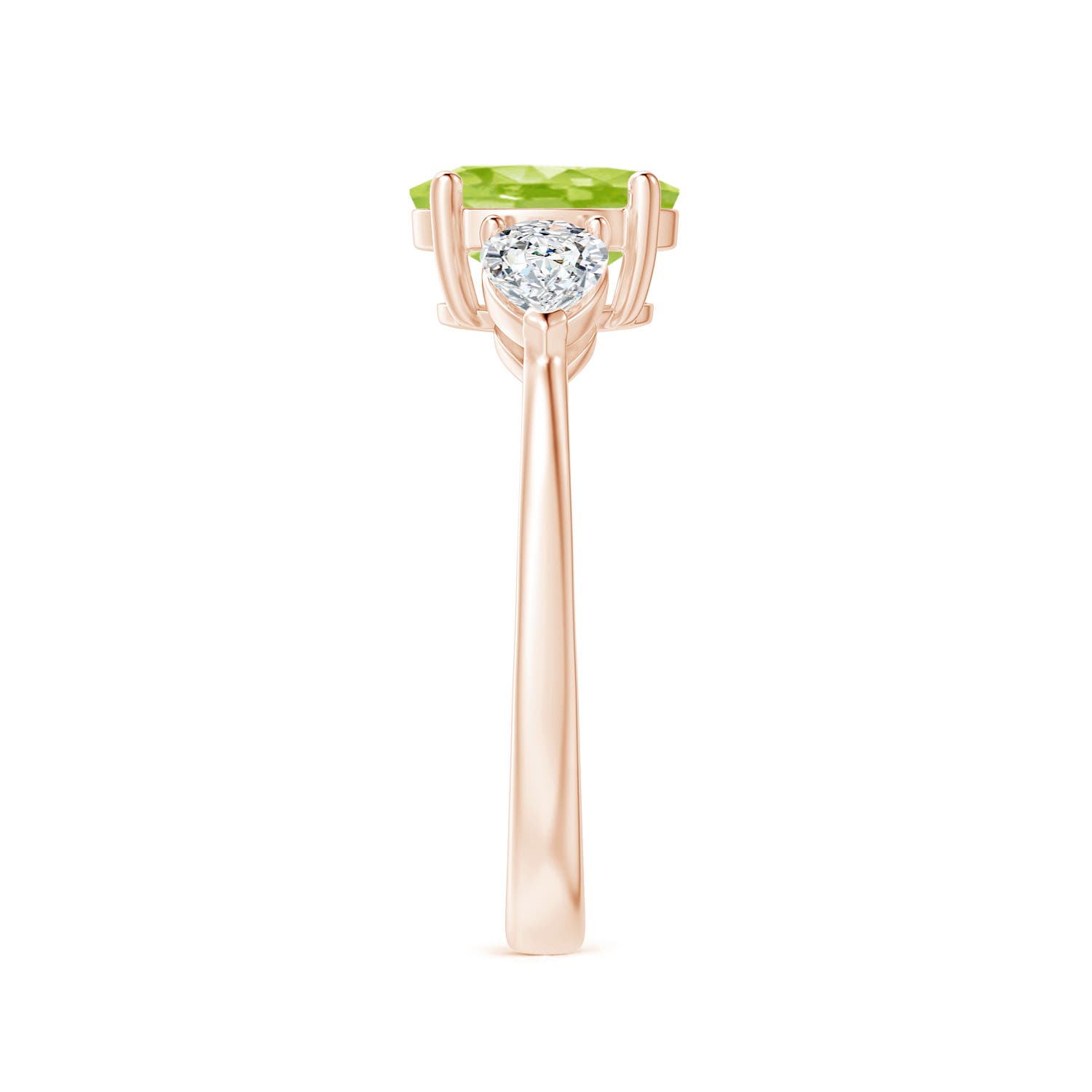 AA - Peridot / 2.15 CT / 14 KT Rose Gold