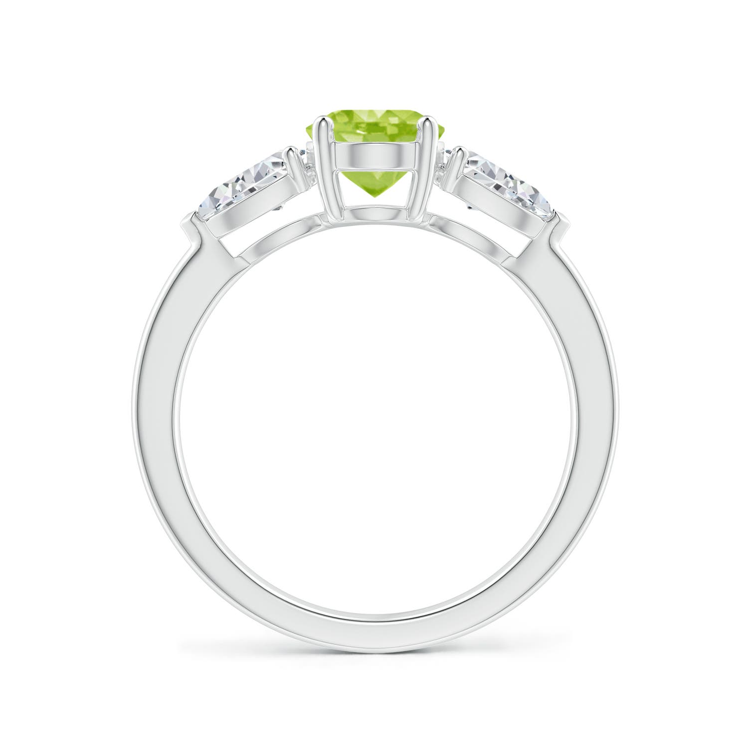 AA - Peridot / 2.15 CT / 14 KT White Gold