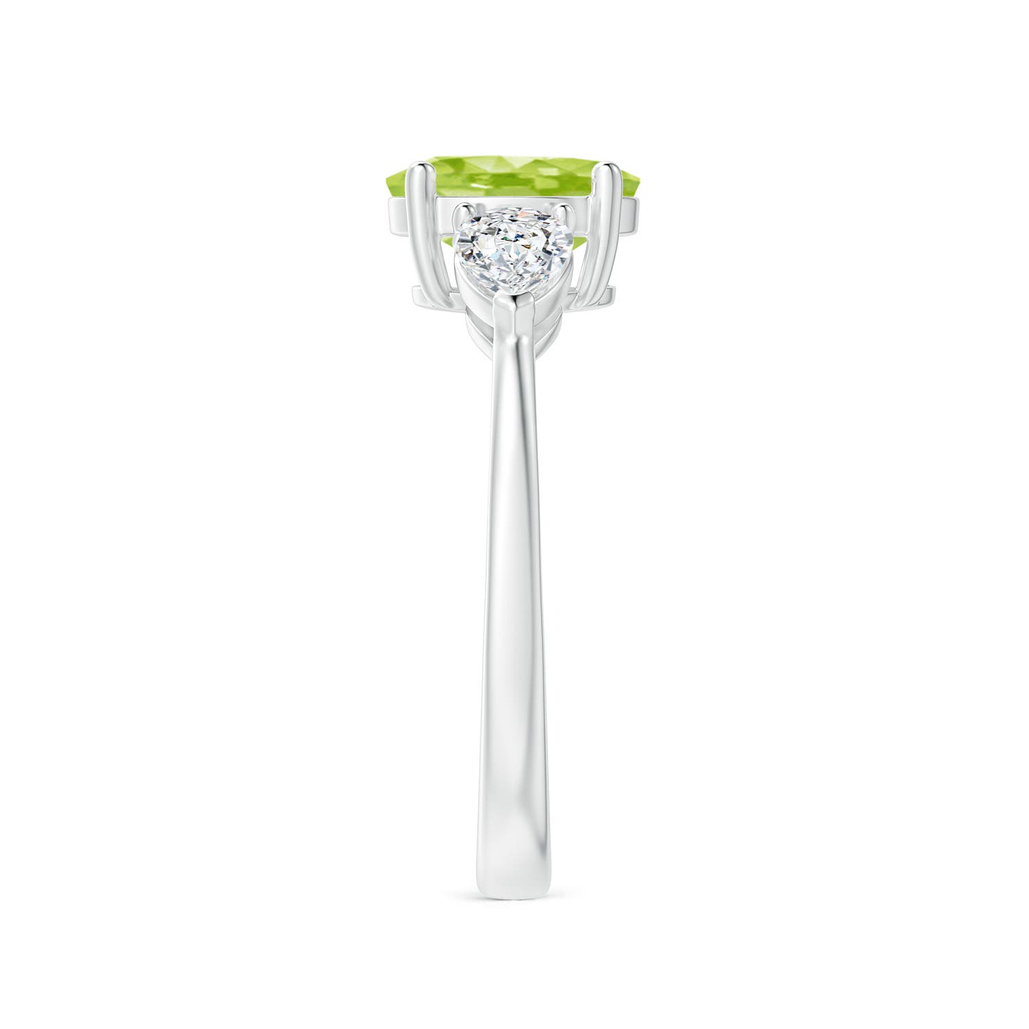 AA - Peridot / 2.15 CT / 14 KT White Gold