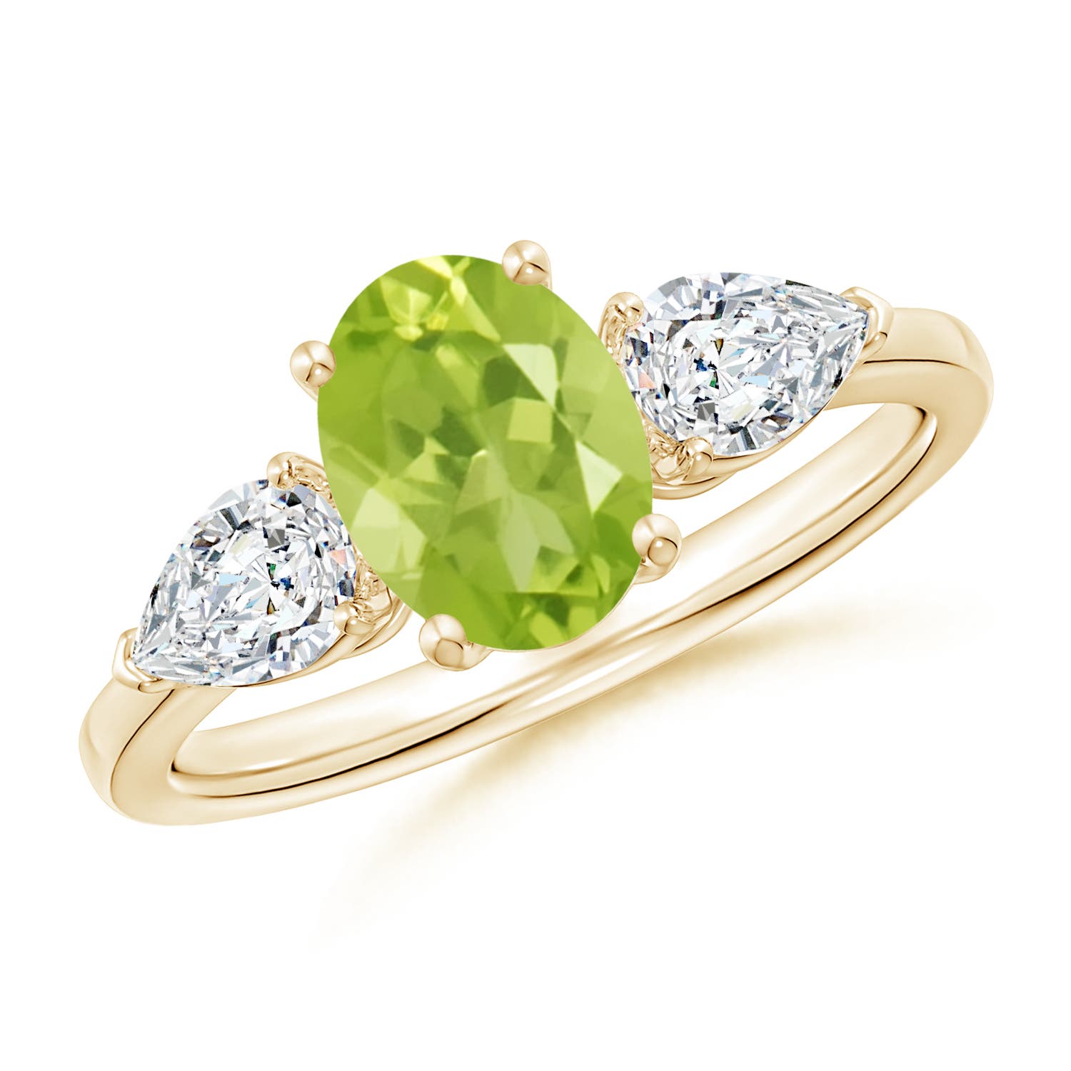 AA - Peridot / 2.15 CT / 14 KT Yellow Gold