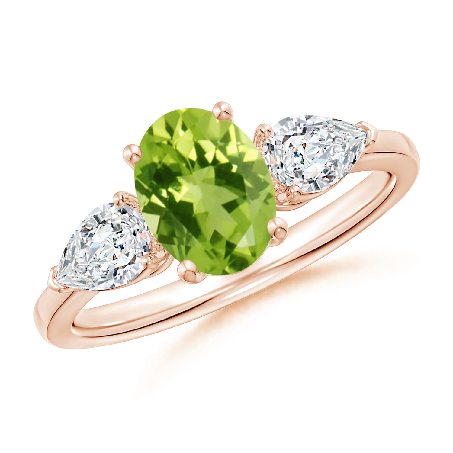 AAA - Peridot / 2.15 CT / 14 KT Rose Gold