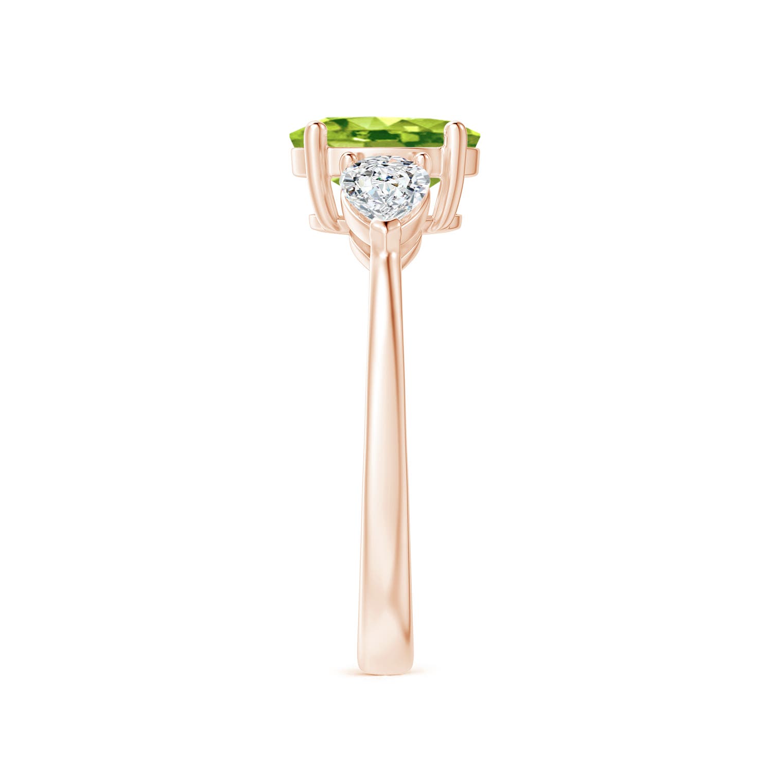 AAA - Peridot / 2.15 CT / 14 KT Rose Gold