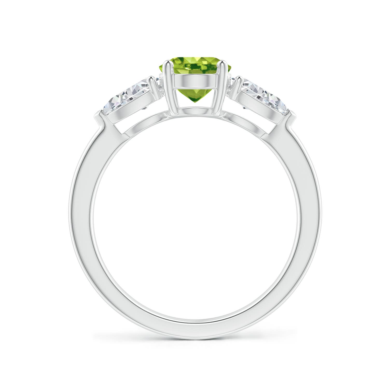 AAA - Peridot / 2.15 CT / 14 KT White Gold