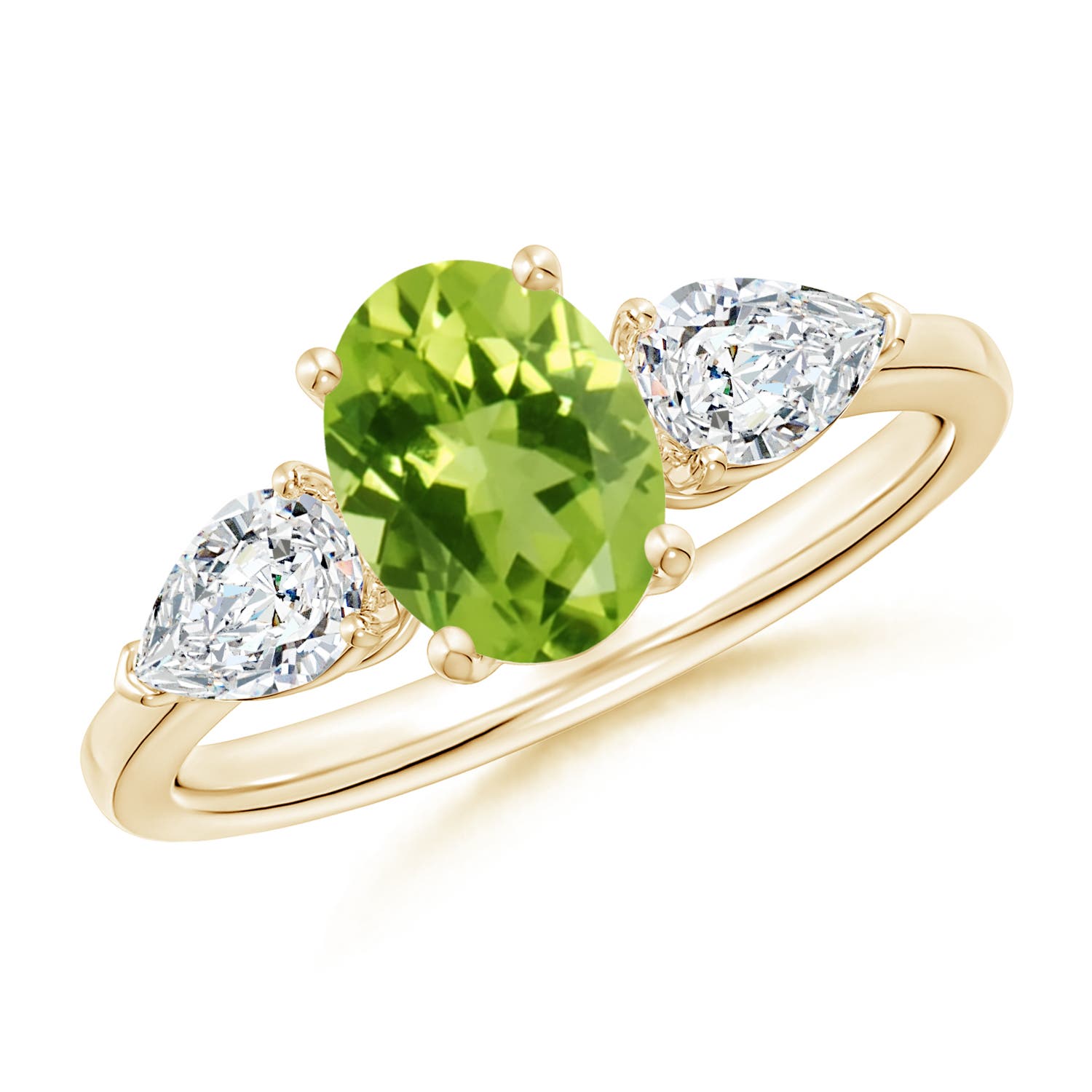 AAA - Peridot / 2.15 CT / 14 KT Yellow Gold