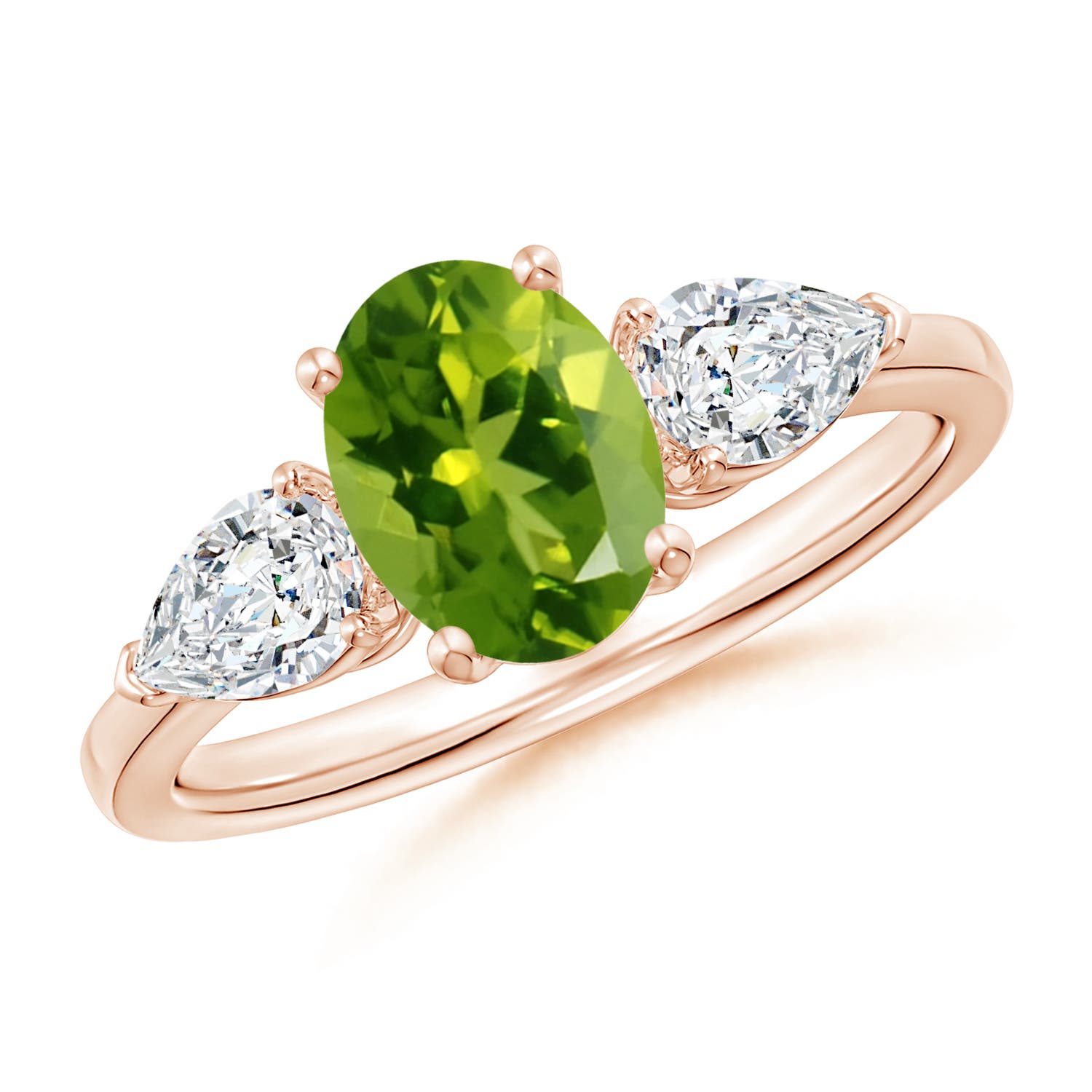 AAAA - Peridot / 2.15 CT / 14 KT Rose Gold