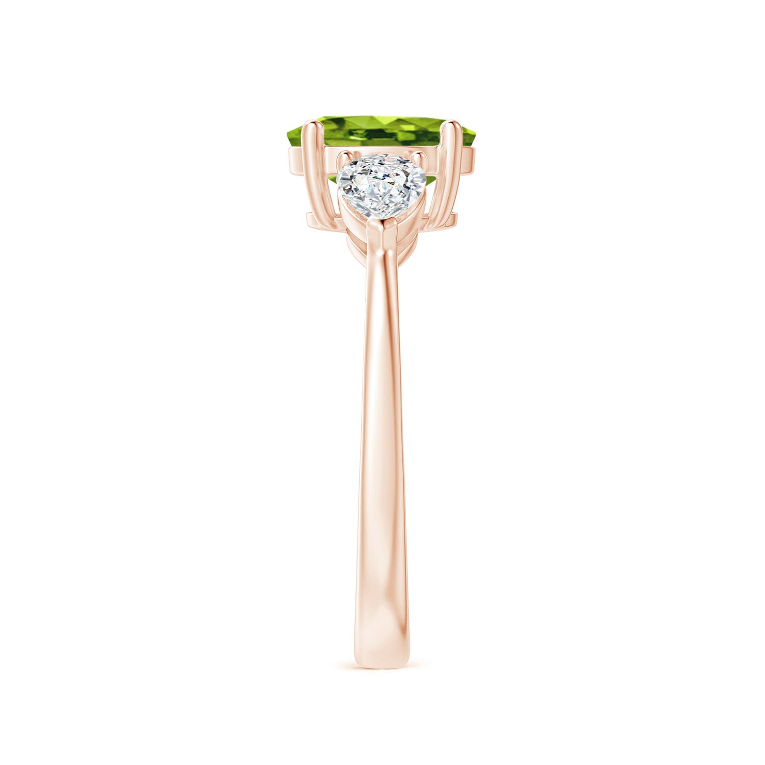 AAAA - Peridot / 2.15 CT / 14 KT Rose Gold