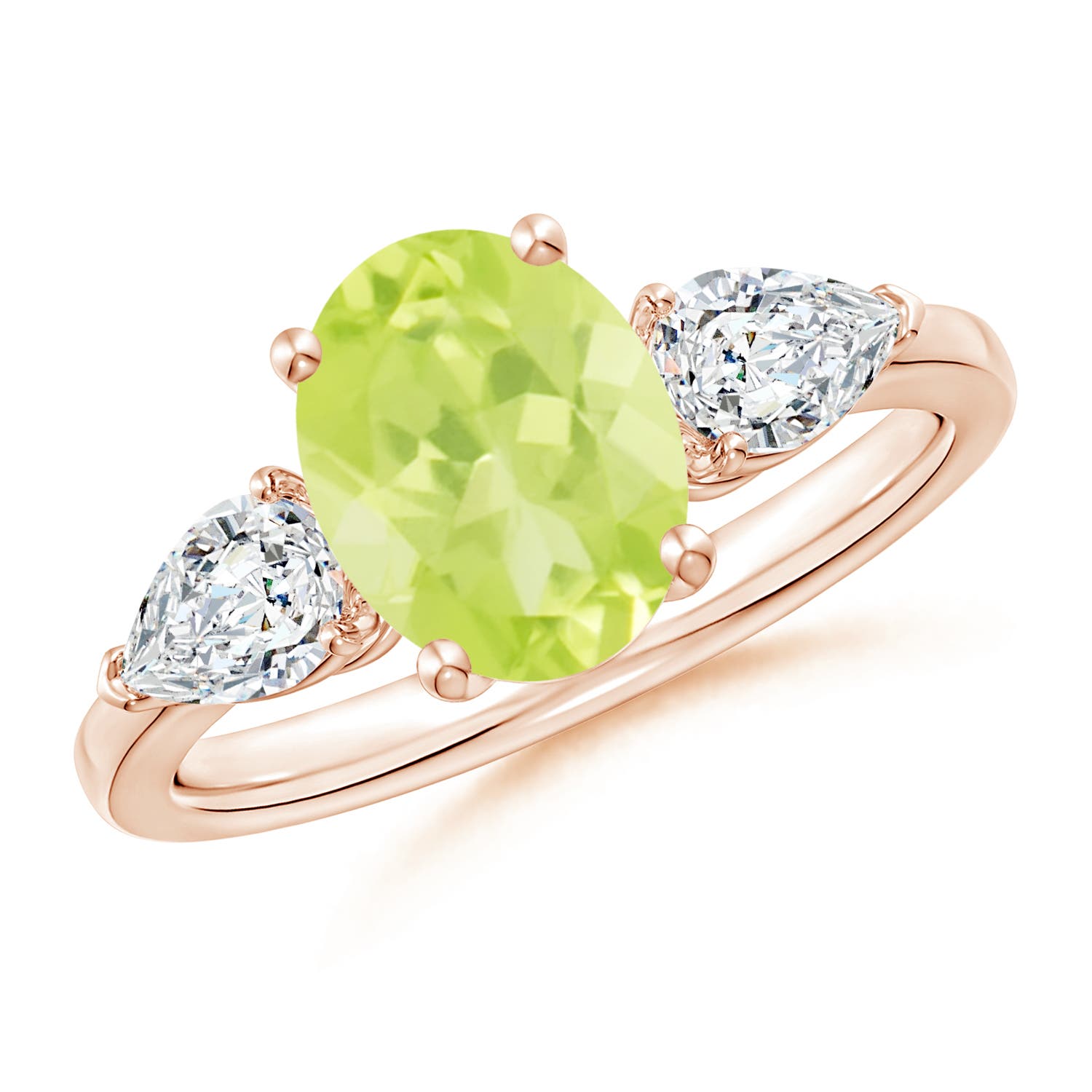 A - Peridot / 2.7 CT / 14 KT Rose Gold