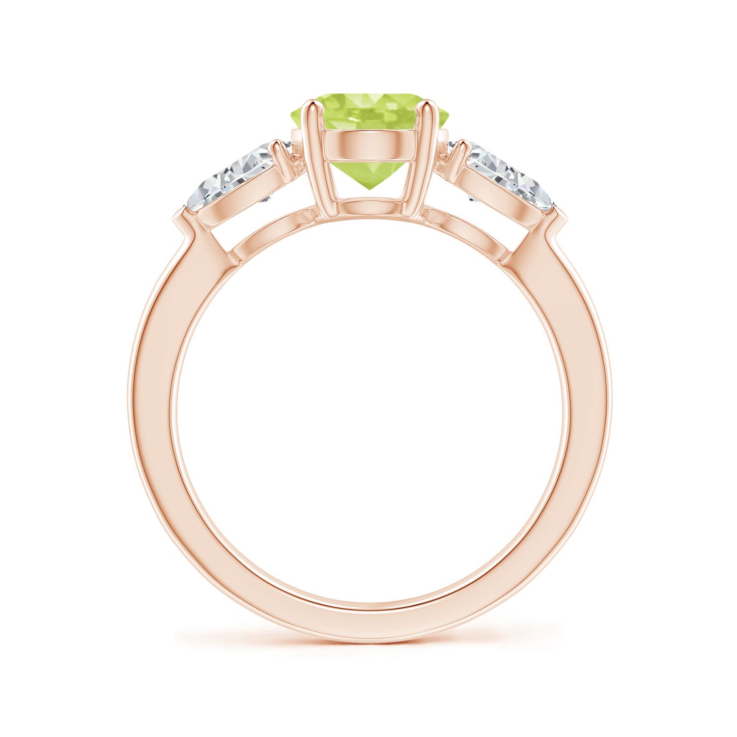 A - Peridot / 2.7 CT / 14 KT Rose Gold