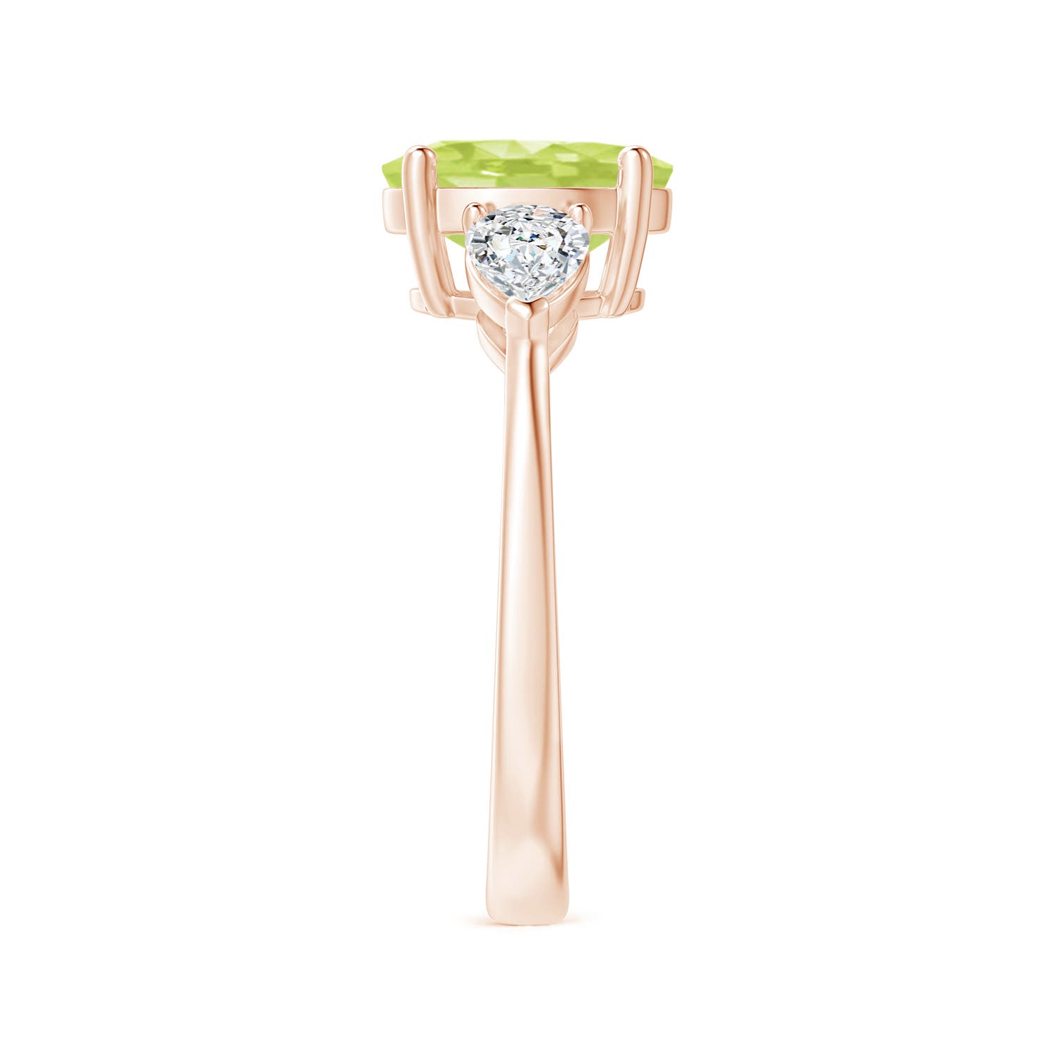 A - Peridot / 2.7 CT / 14 KT Rose Gold