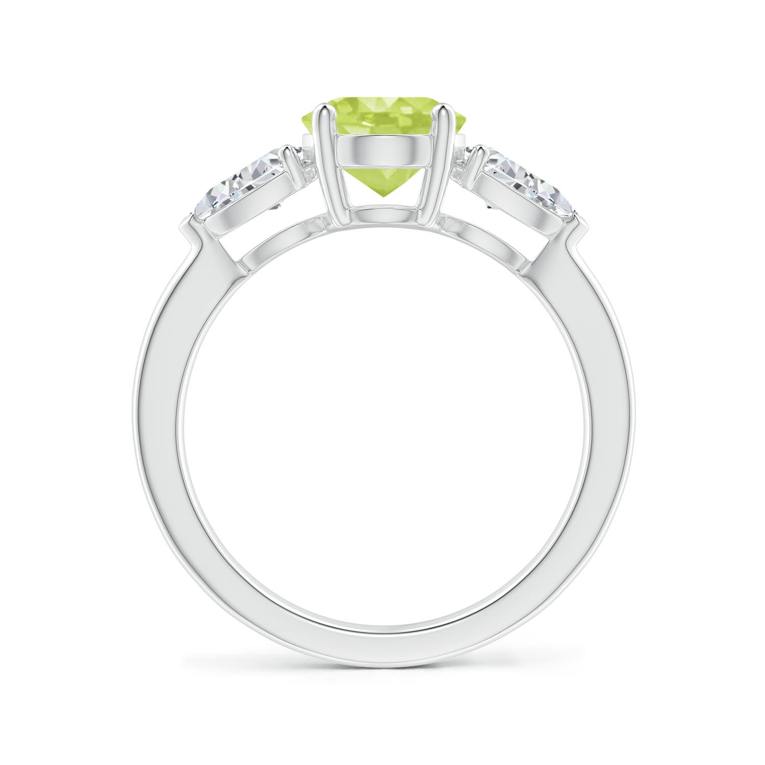 A - Peridot / 2.7 CT / 14 KT White Gold