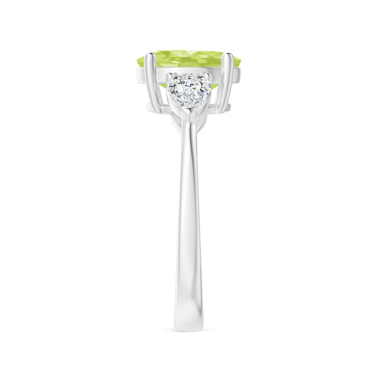 A - Peridot / 2.7 CT / 14 KT White Gold