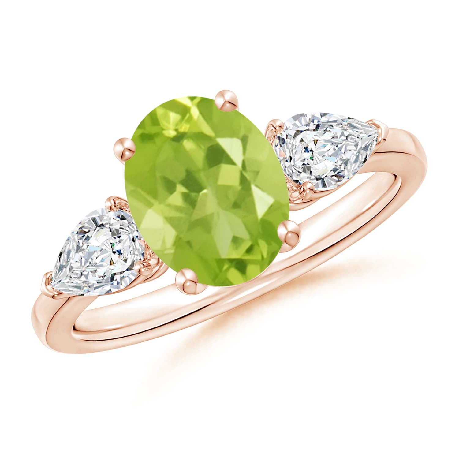 AA - Peridot / 2.7 CT / 14 KT Rose Gold