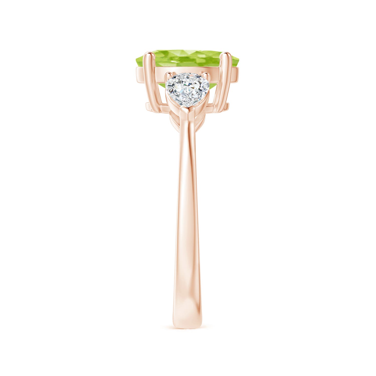 AA - Peridot / 2.7 CT / 14 KT Rose Gold