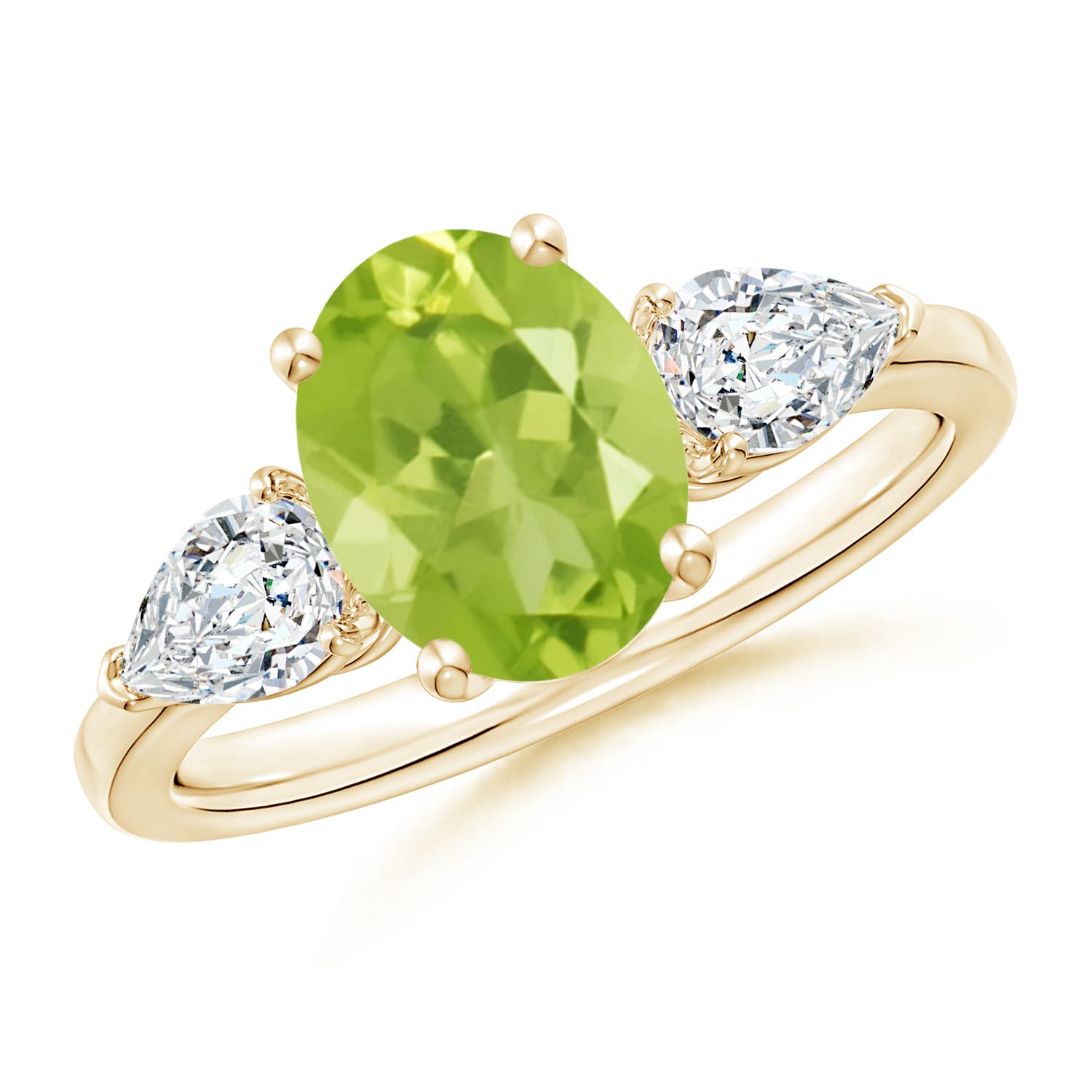 AA - Peridot / 2.7 CT / 14 KT Yellow Gold