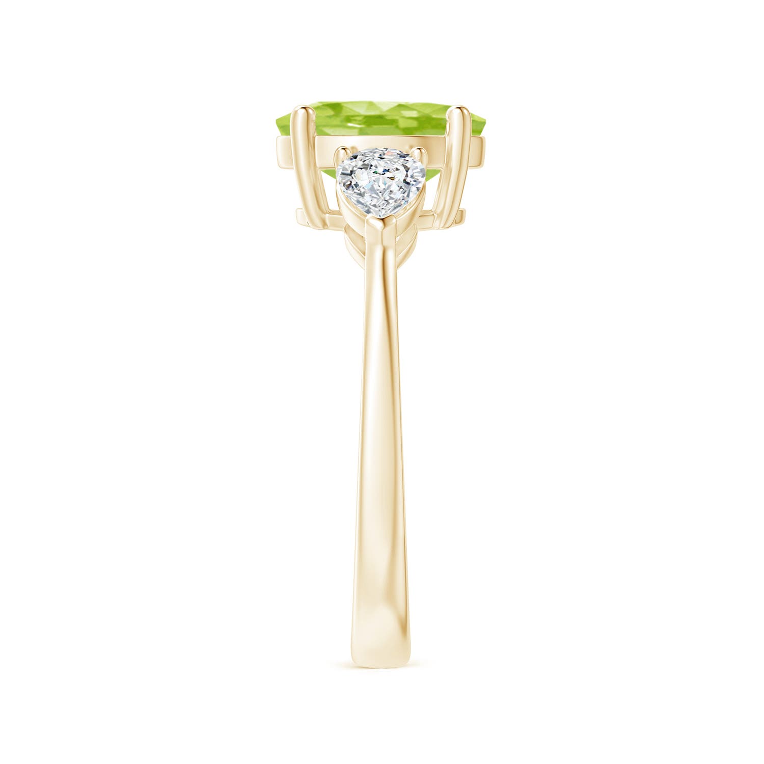 AA - Peridot / 2.7 CT / 14 KT Yellow Gold