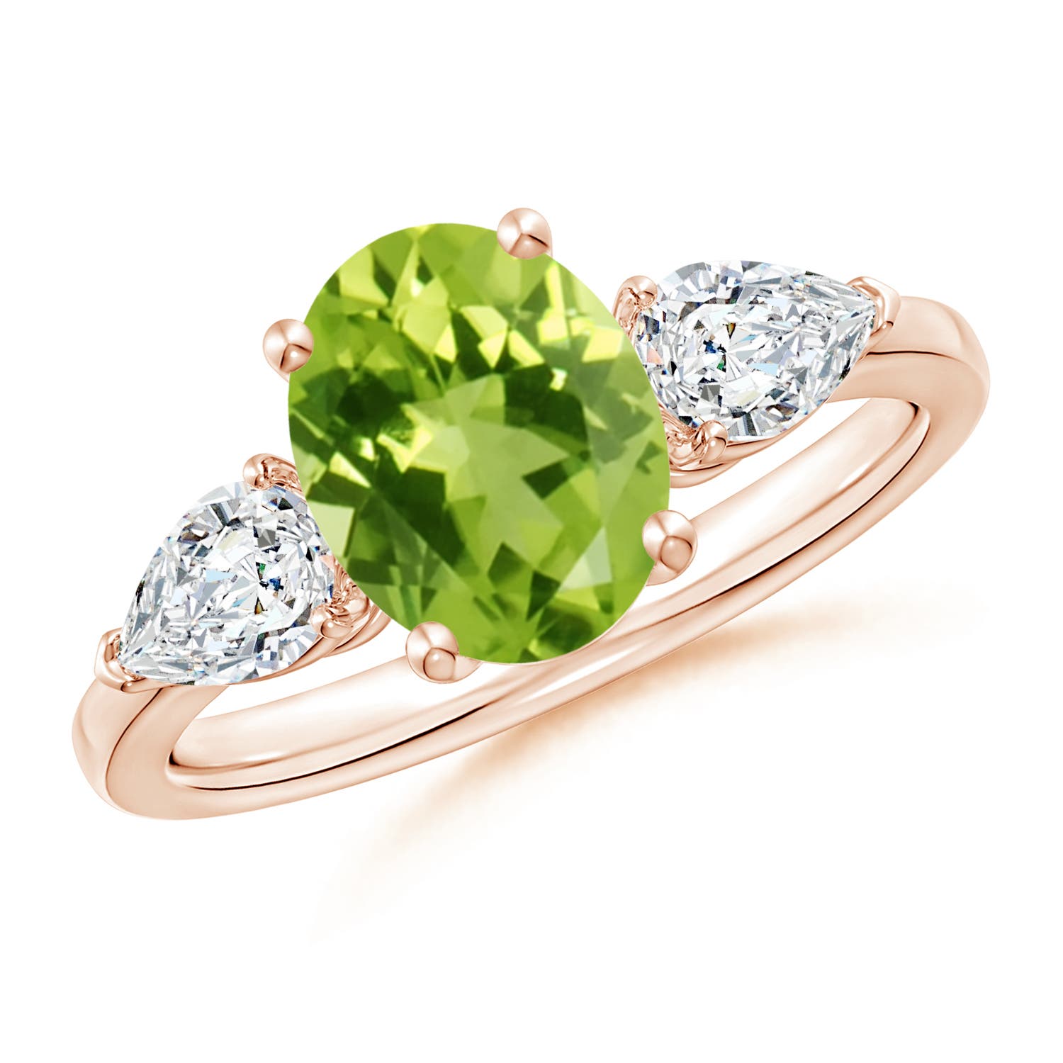 AAA - Peridot / 2.7 CT / 14 KT Rose Gold