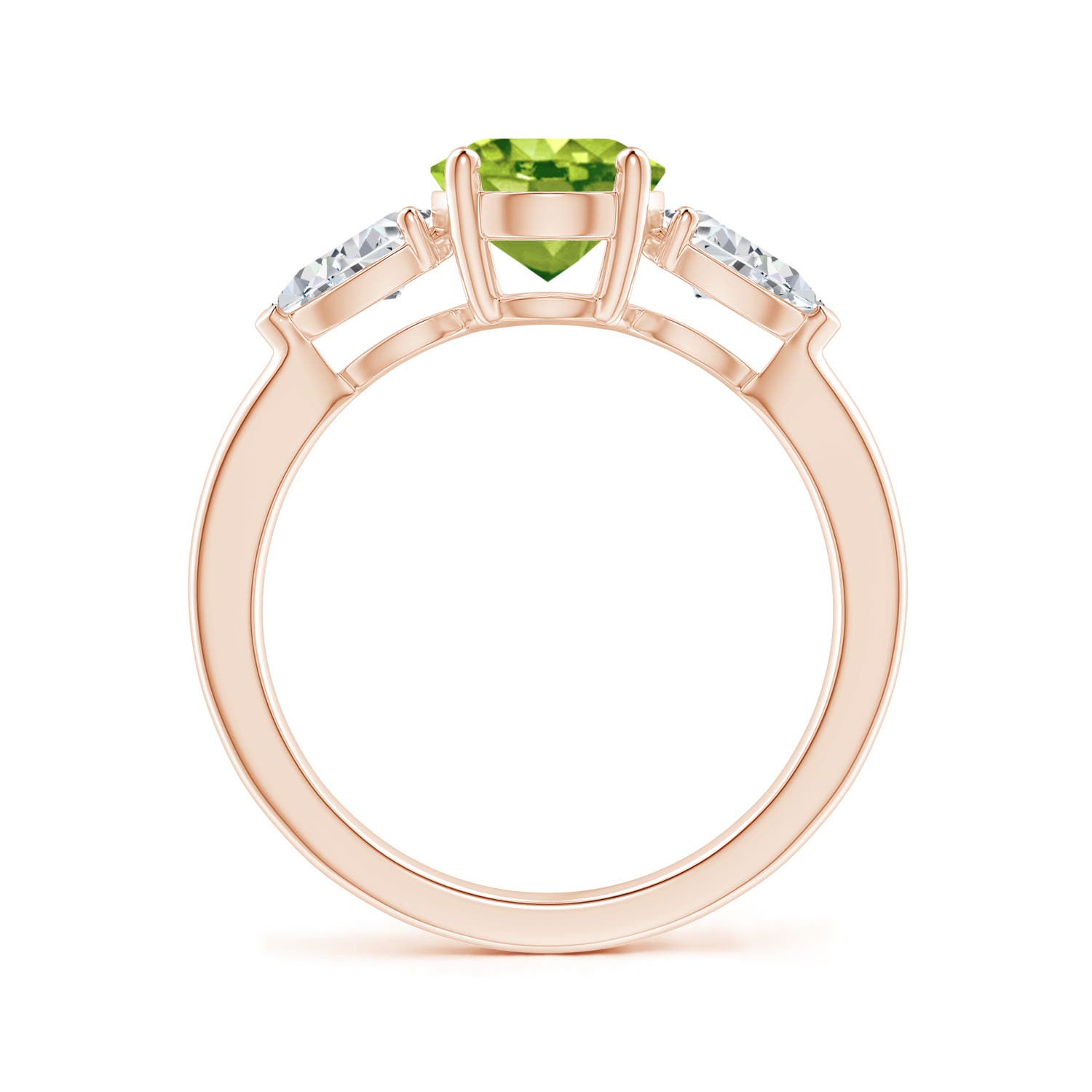 AAA - Peridot / 2.7 CT / 14 KT Rose Gold