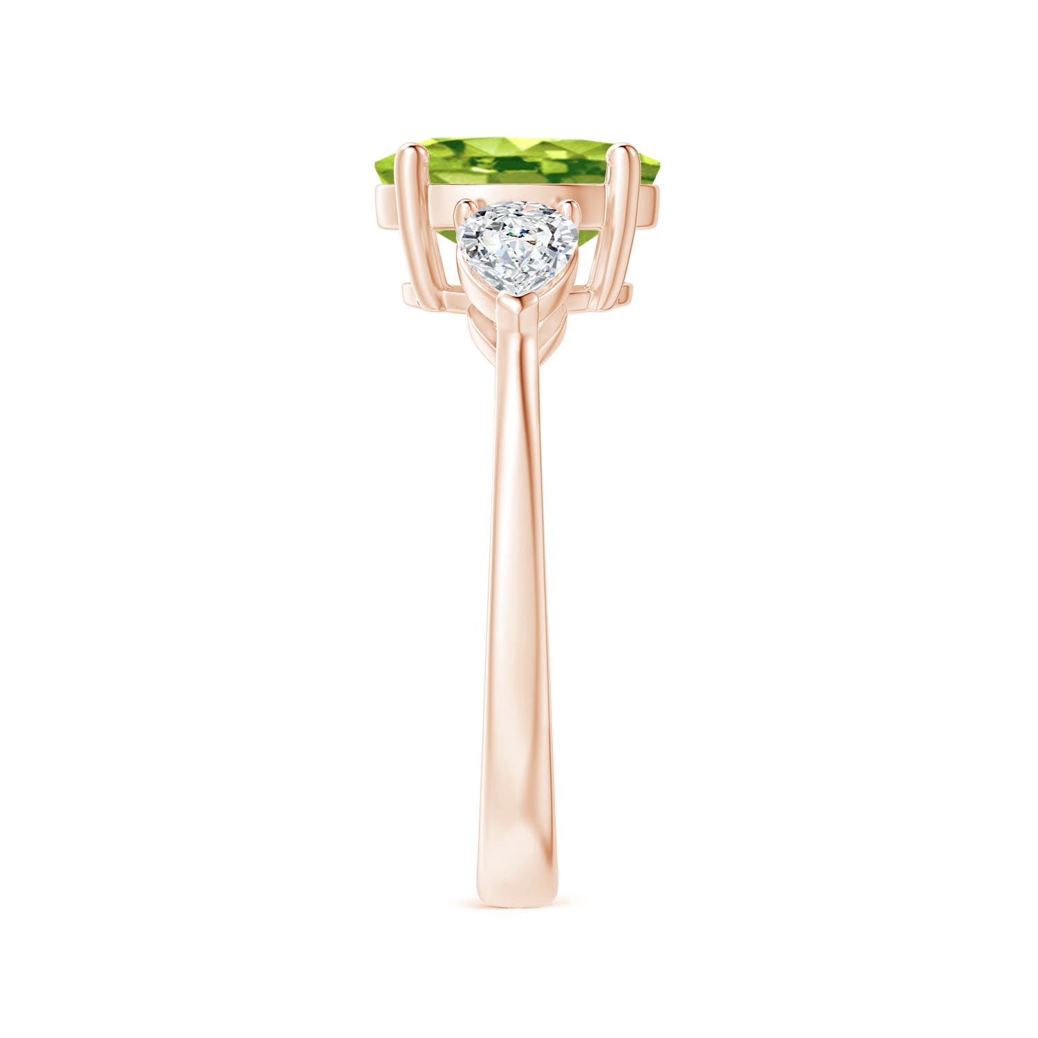 AAA - Peridot / 2.7 CT / 14 KT Rose Gold