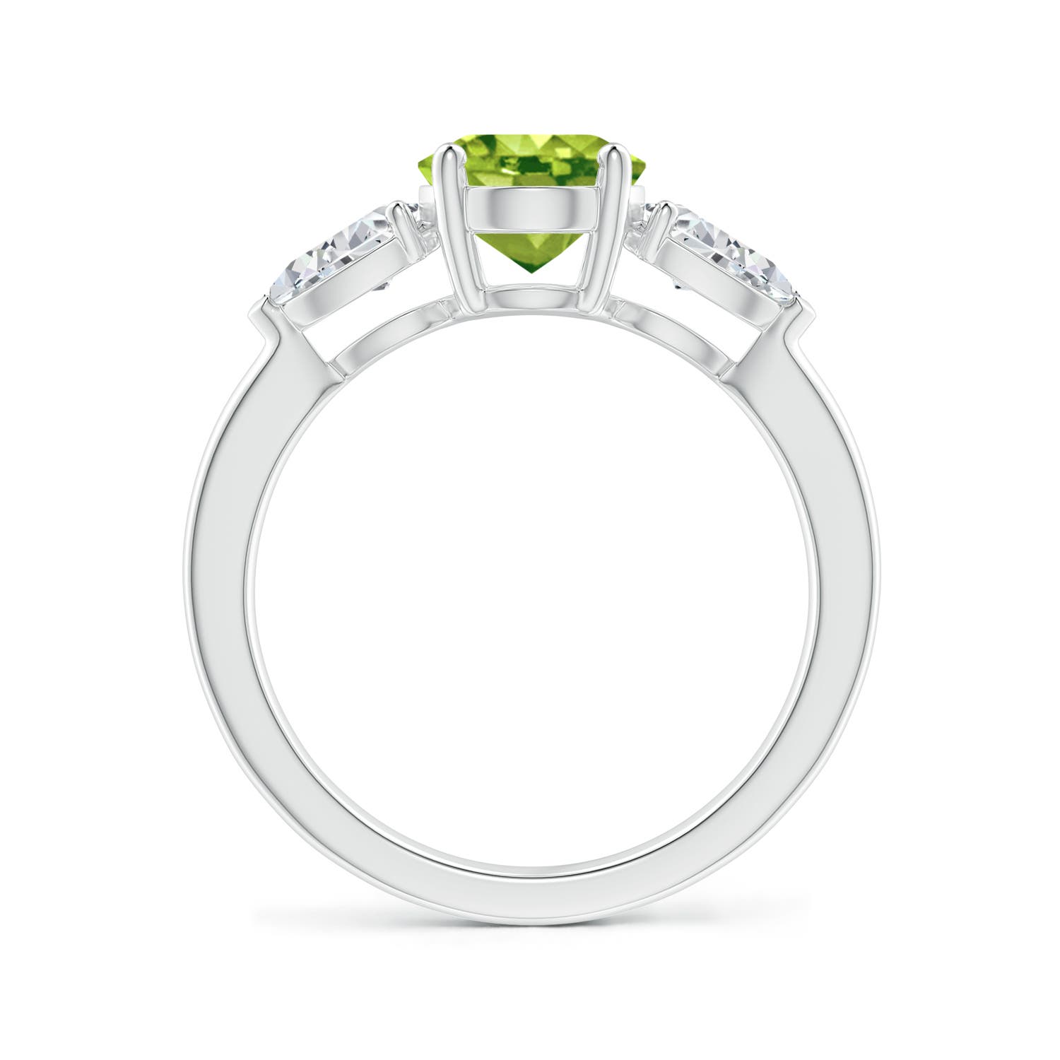 AAA - Peridot / 2.7 CT / 14 KT White Gold