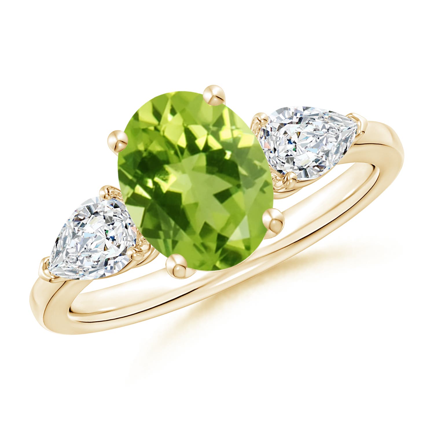 AAA - Peridot / 2.7 CT / 14 KT Yellow Gold