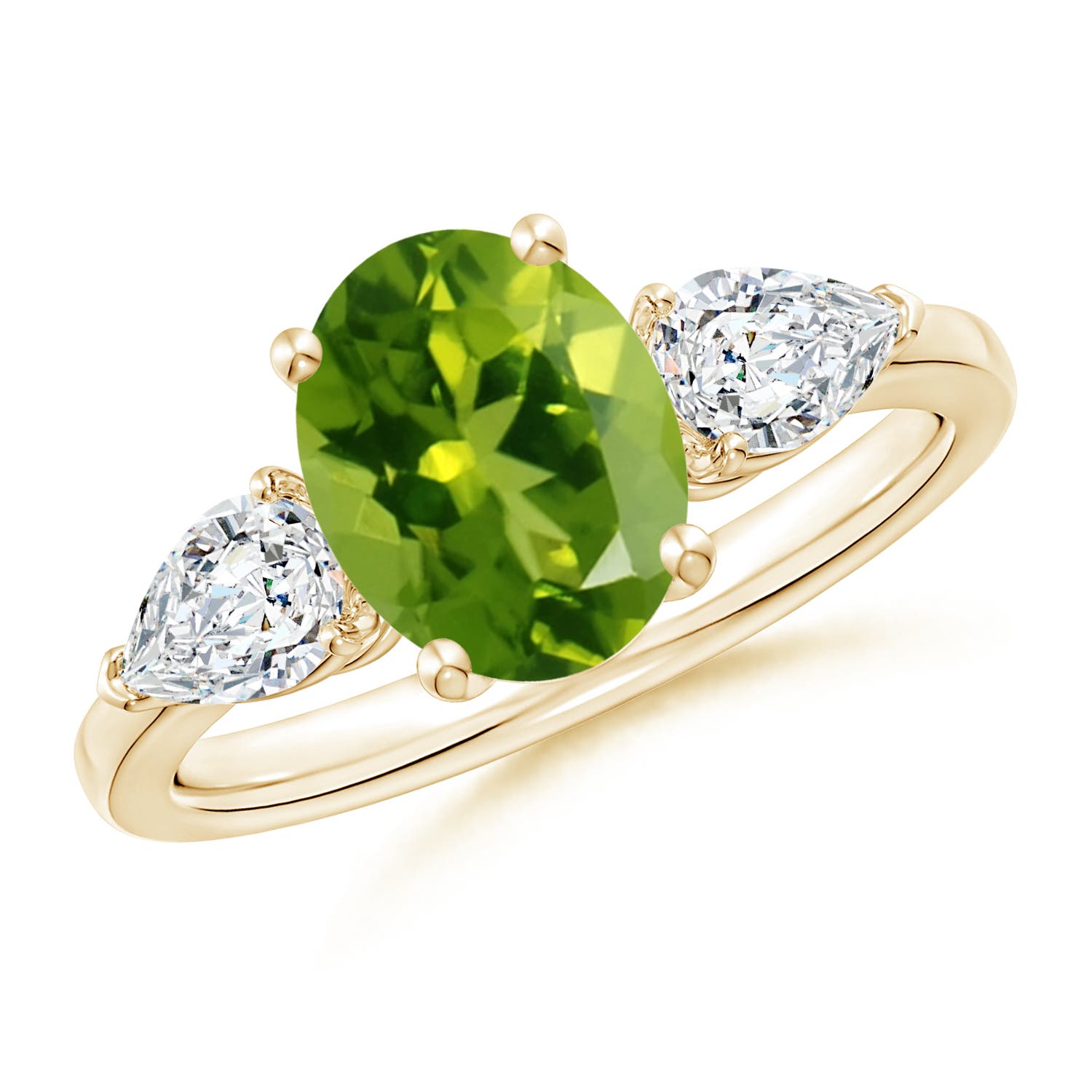 AAAA - Peridot / 2.7 CT / 14 KT Yellow Gold