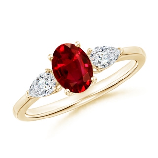Oval Lab-Grown Lab Grown Ruby