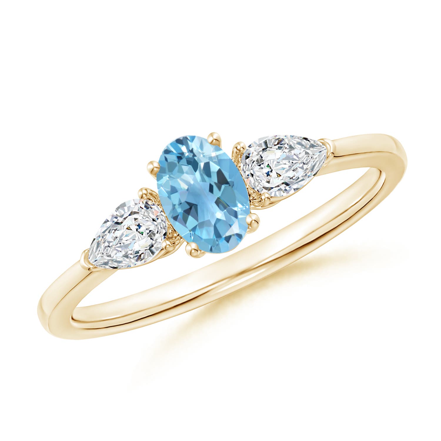 A - Swiss Blue Topaz / 0.94 CT / 14 KT Yellow Gold