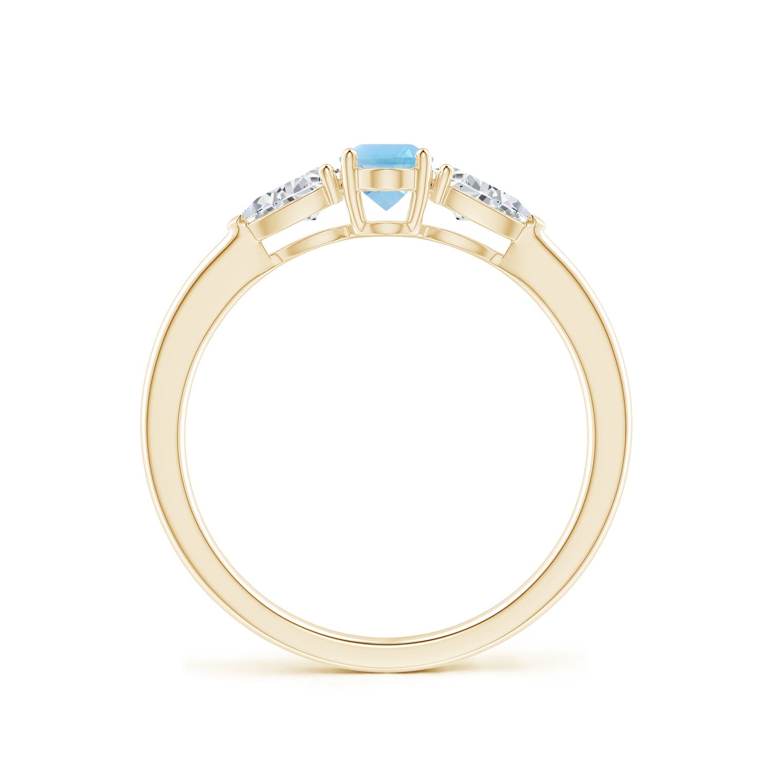 A - Swiss Blue Topaz / 0.94 CT / 14 KT Yellow Gold