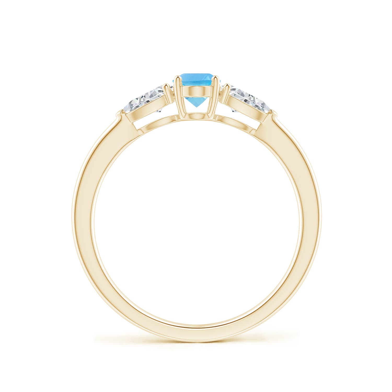 AA - Swiss Blue Topaz / 0.94 CT / 14 KT Yellow Gold