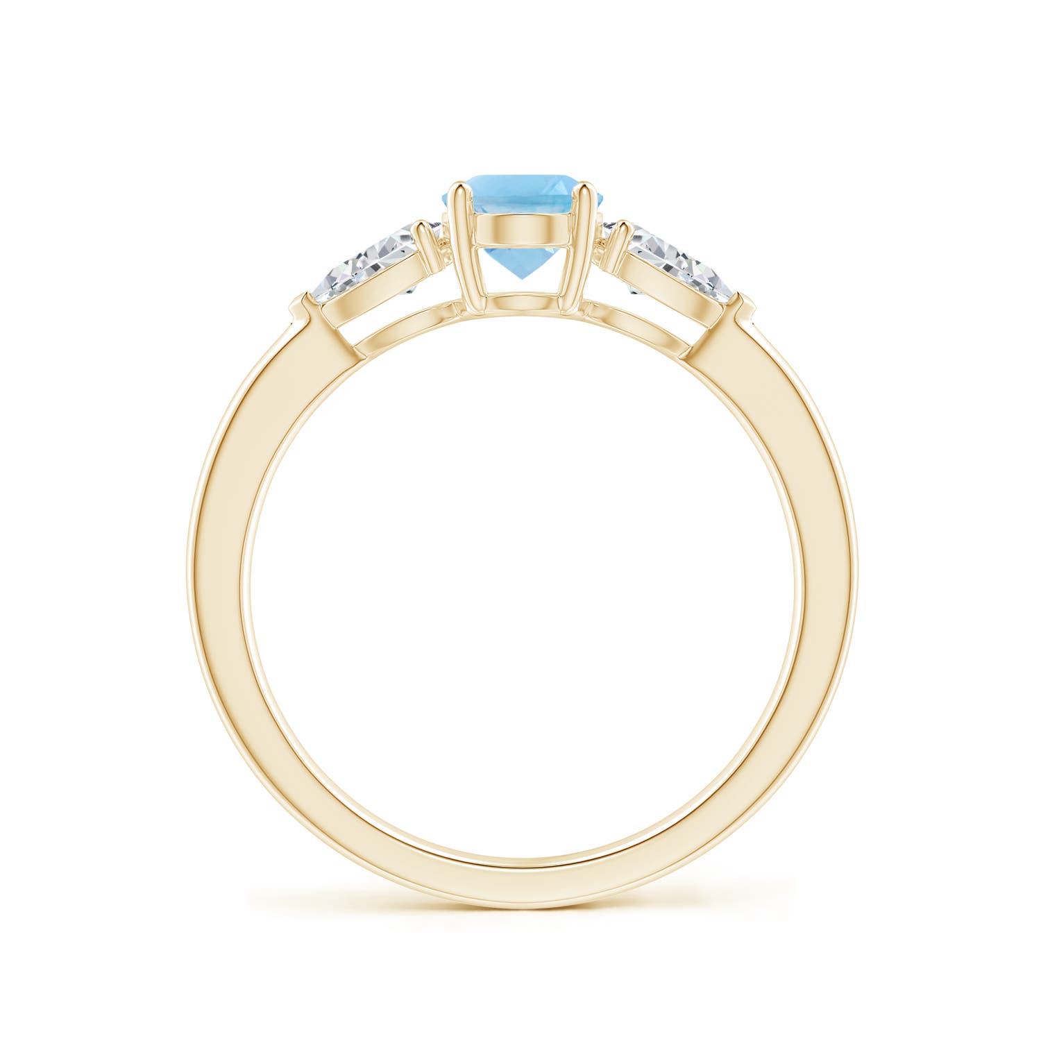 A - Swiss Blue Topaz / 1.35 CT / 14 KT Yellow Gold