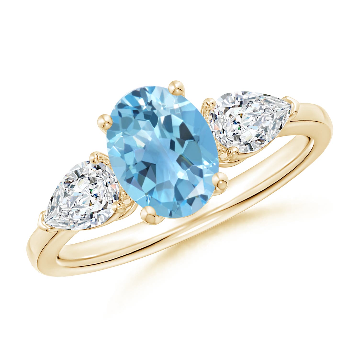 A - Swiss Blue Topaz / 2.3 CT / 14 KT Yellow Gold